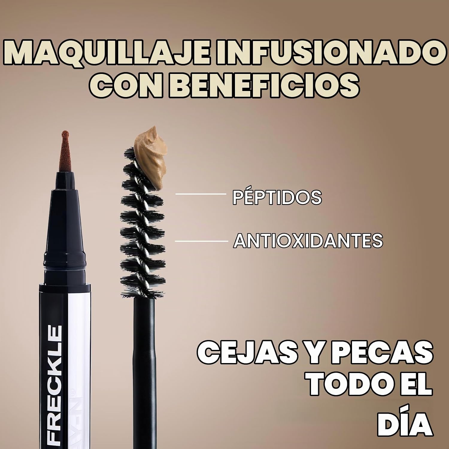 GEL PARA CEJAS Y LÁPIZ DE PECAS SACHEU BROW Y FRECKLE STAY-N BLONDE ROAST - 5