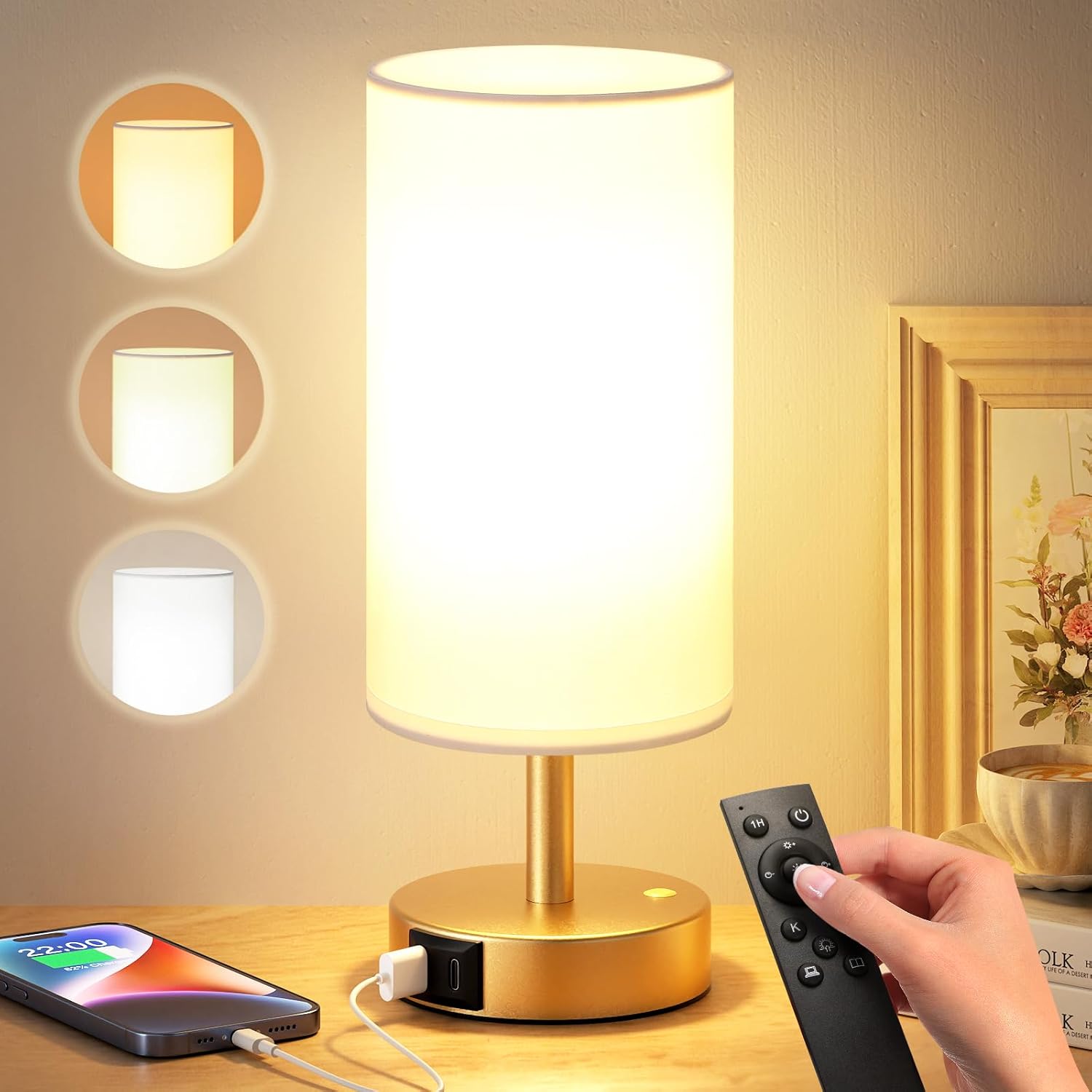 LÁMPARA TERAPÉUTICA DICOOOL 10000 LUX CON CONTROL REMOTO Y LUZ DORADA - 1