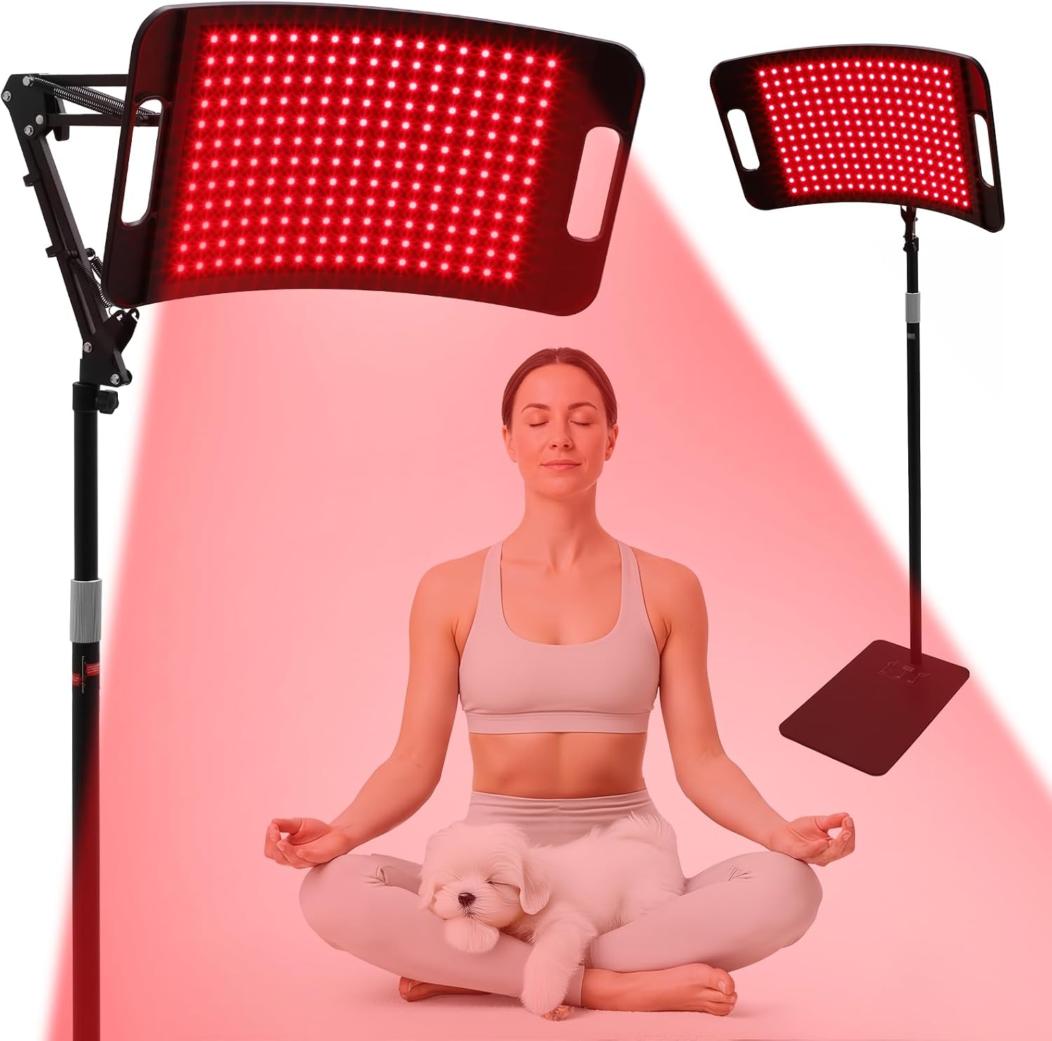 PANEL DE TERAPIA DE LUZ ROJA LEDINO 204 LEDS 660NM 850NM 940NM CON SOPORTE AJUSTABLE - 1