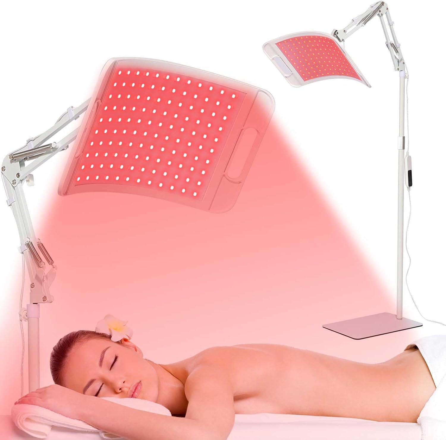 ALMOHADA TERAPÉUTICA LEDINO TERAPIA DE LUZ ROJA 660NM Y 850NM CON SOPORTE AJUSTABLE - 1