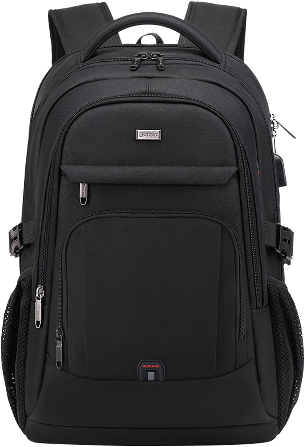 MOCHILA PARA LAPTOP DUSLANG 17 PULGADAS CON PUERTO USB PARA CARGA COLOR NEGRO - 1