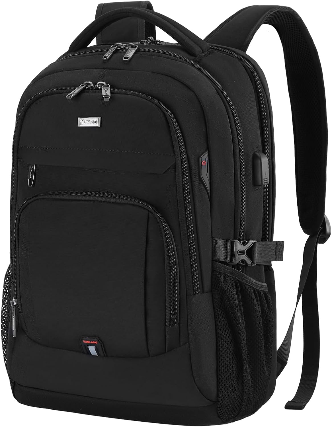 MOCHILA PARA LAPTOP DUSLANG 17 PULGADAS CON PUERTO USB PARA CARGA COLOR NEGRO - 2