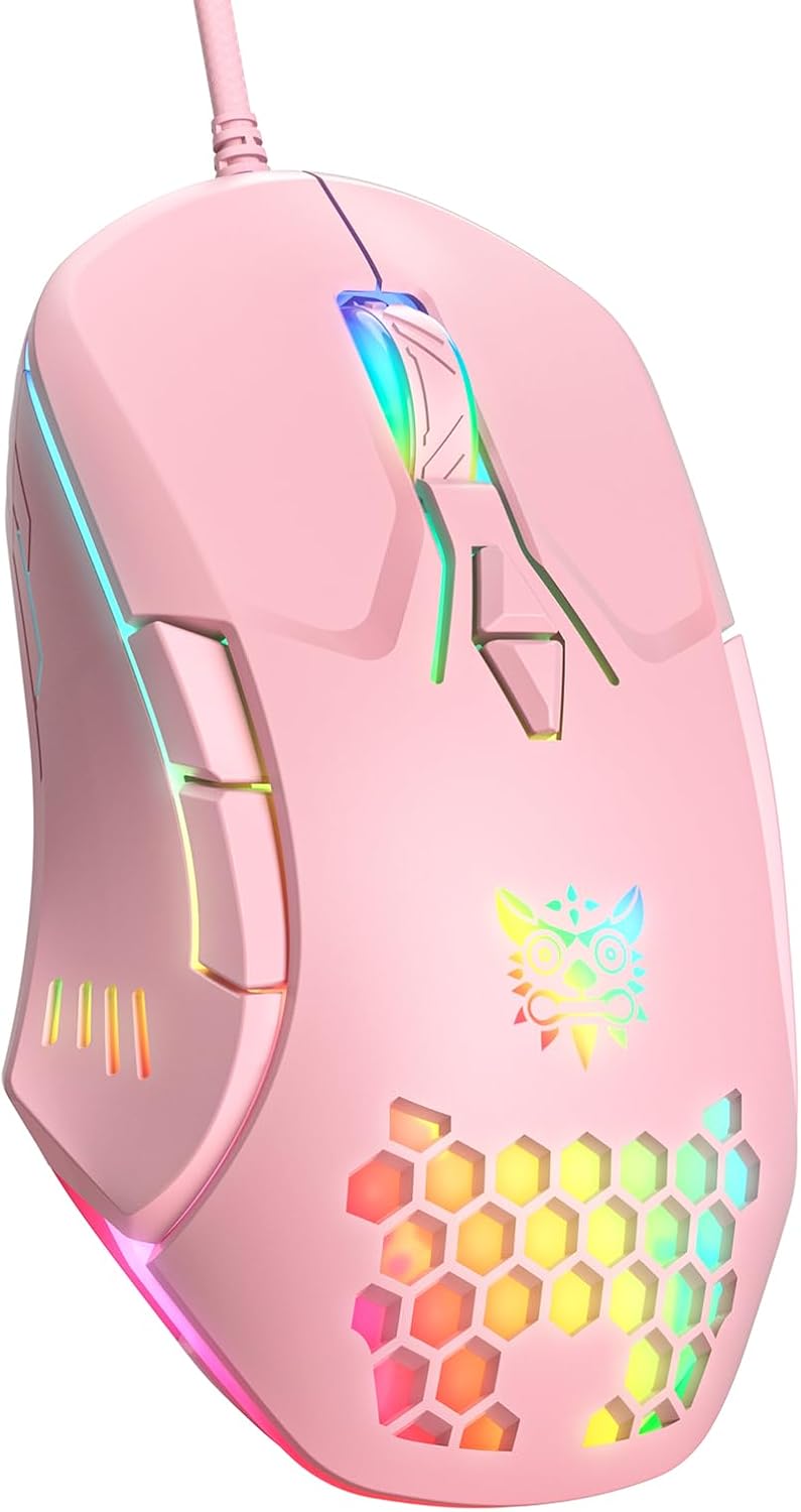 MOUSE GAMER ONIKUMA M530 CABLEADO ROSA - 1