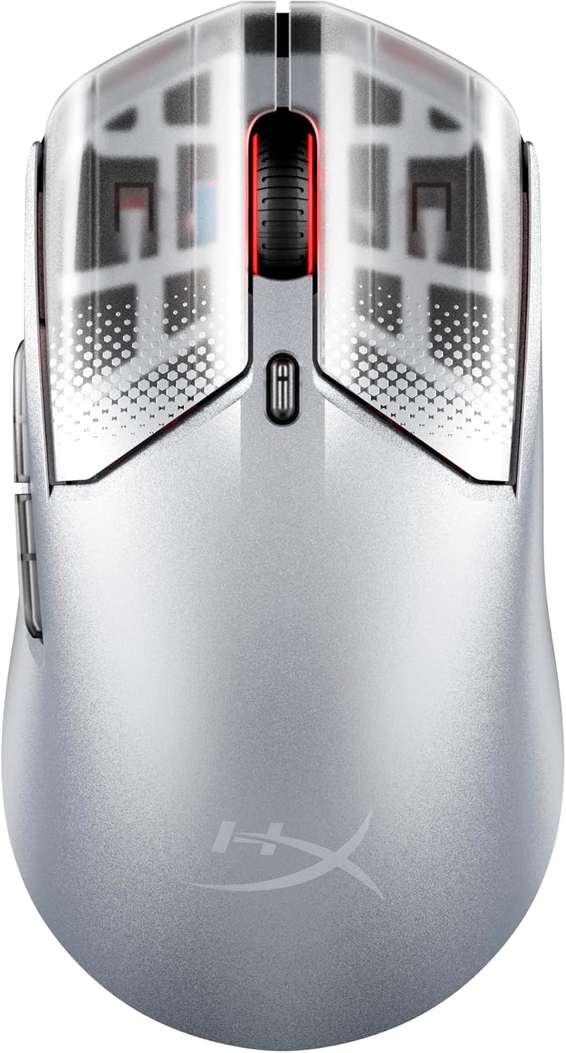 MOUSE HYPERX PULSEFIRE HASTE 2 S INALÁMBRICO PARA GAMING 64G ALEACIÓN DE MAGNESIO PLATEADO - 1