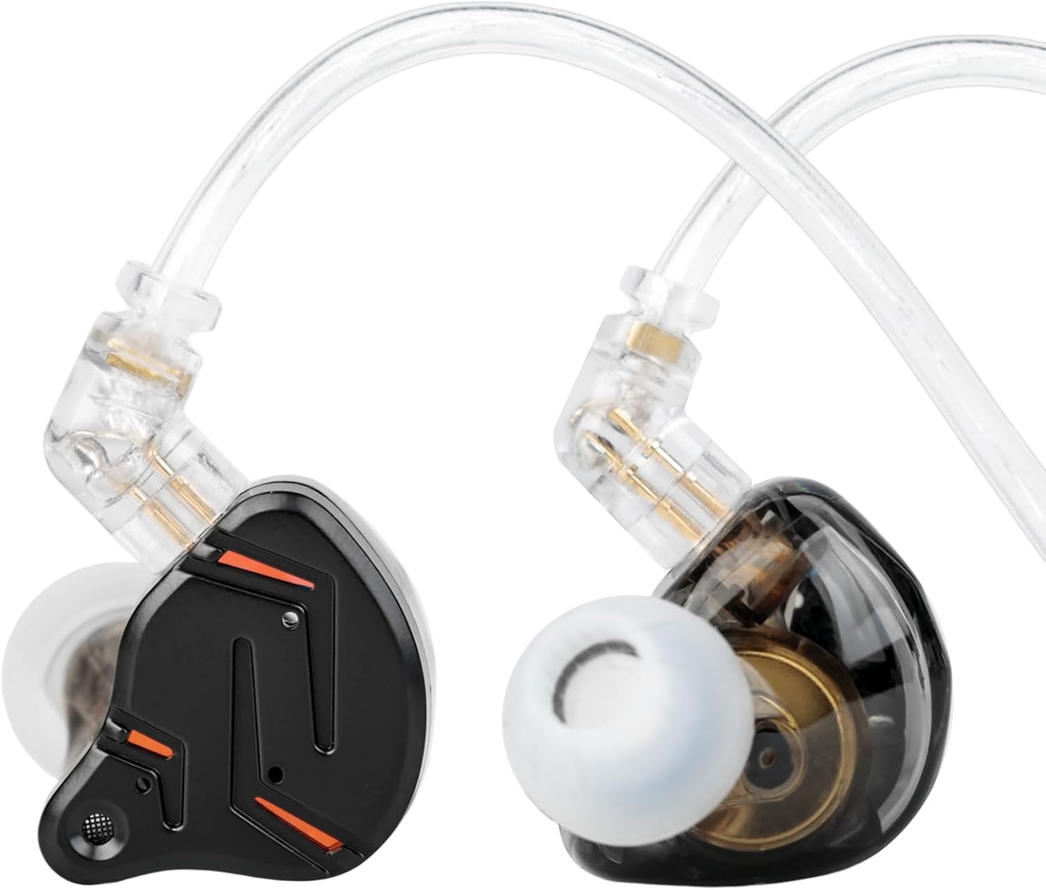 AUDÍFONOS IN-EAR YINYOO KZ ZST PRO X USB C CON MICRÓFONO NEGRO DORADO - 1