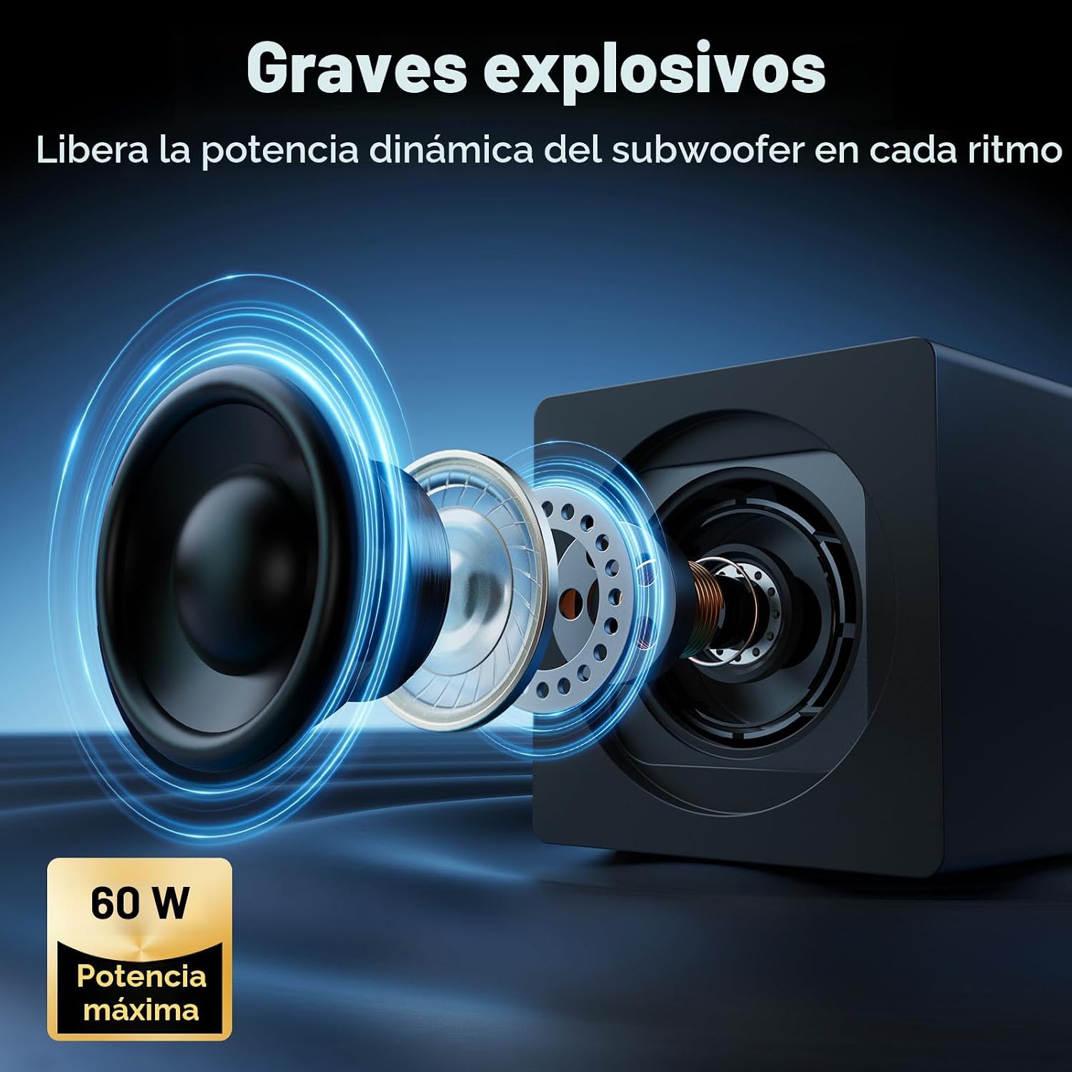 PARLANTES PARA COMPUTADORA NYLAVEE 2.1 CON SUBWOOFER BLUETOOTH 5.4 - 2
