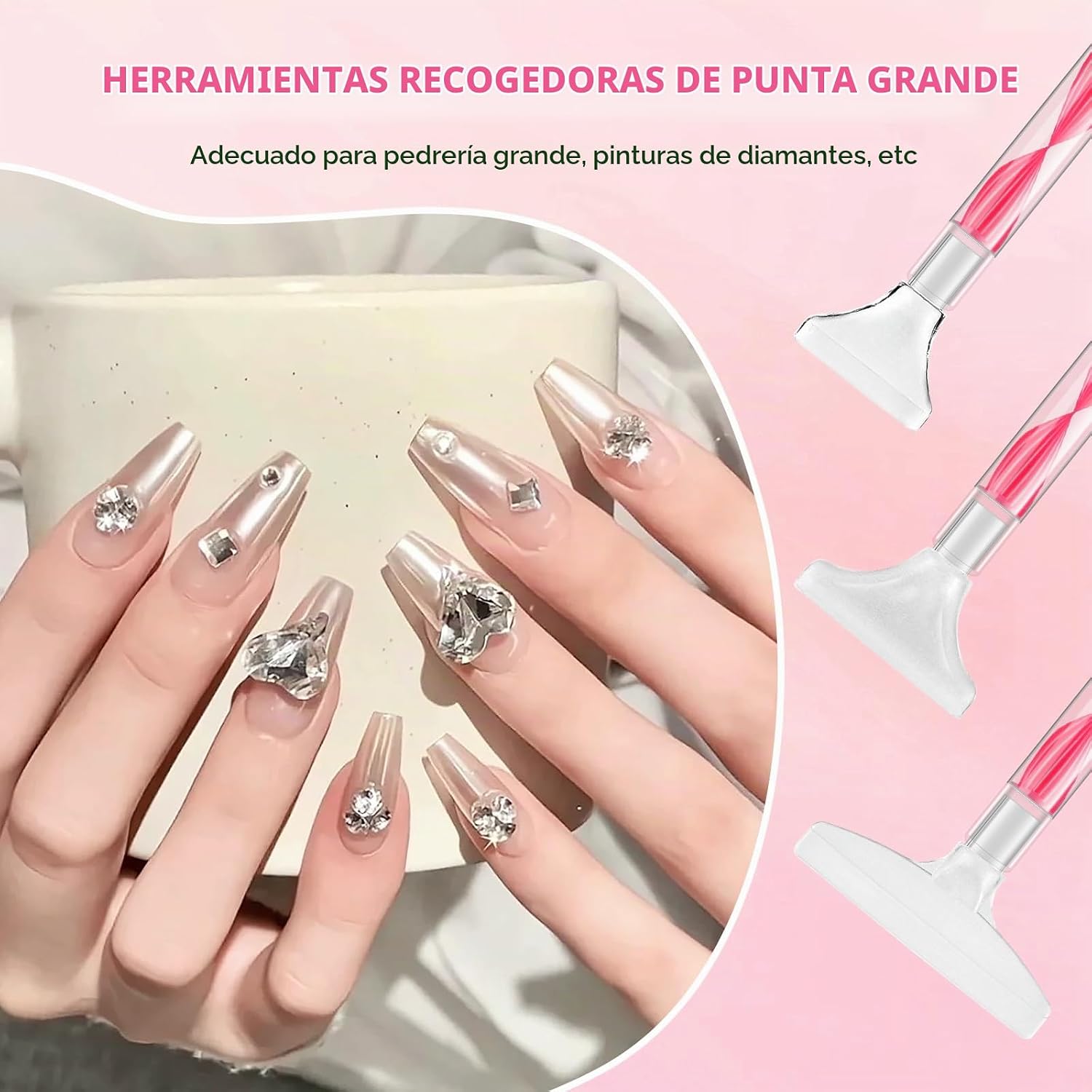 KIT DE HERRAMIENTAS PARA PIEDRAS EUDAICFUL 16 PIEZAS CON BOLÍGRAFO Y CAJA ORGANIZADORA - 5