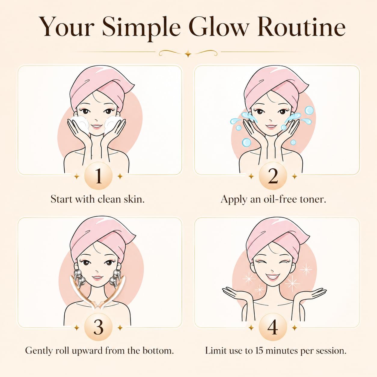 MASAJEADOR FACIAL GJMJNNW MICROCORRIENTE CON TERAPIA DE LUZ BLANCO - 5