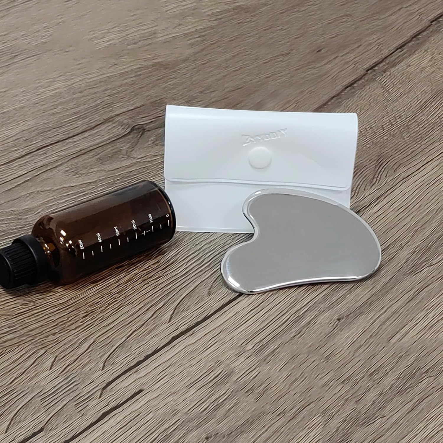 HERRAMIENTA FACIAL GUA SHA BYYDDIY ACERO INOXIDABLE SUPERFICIE ESFÉRICA - 2