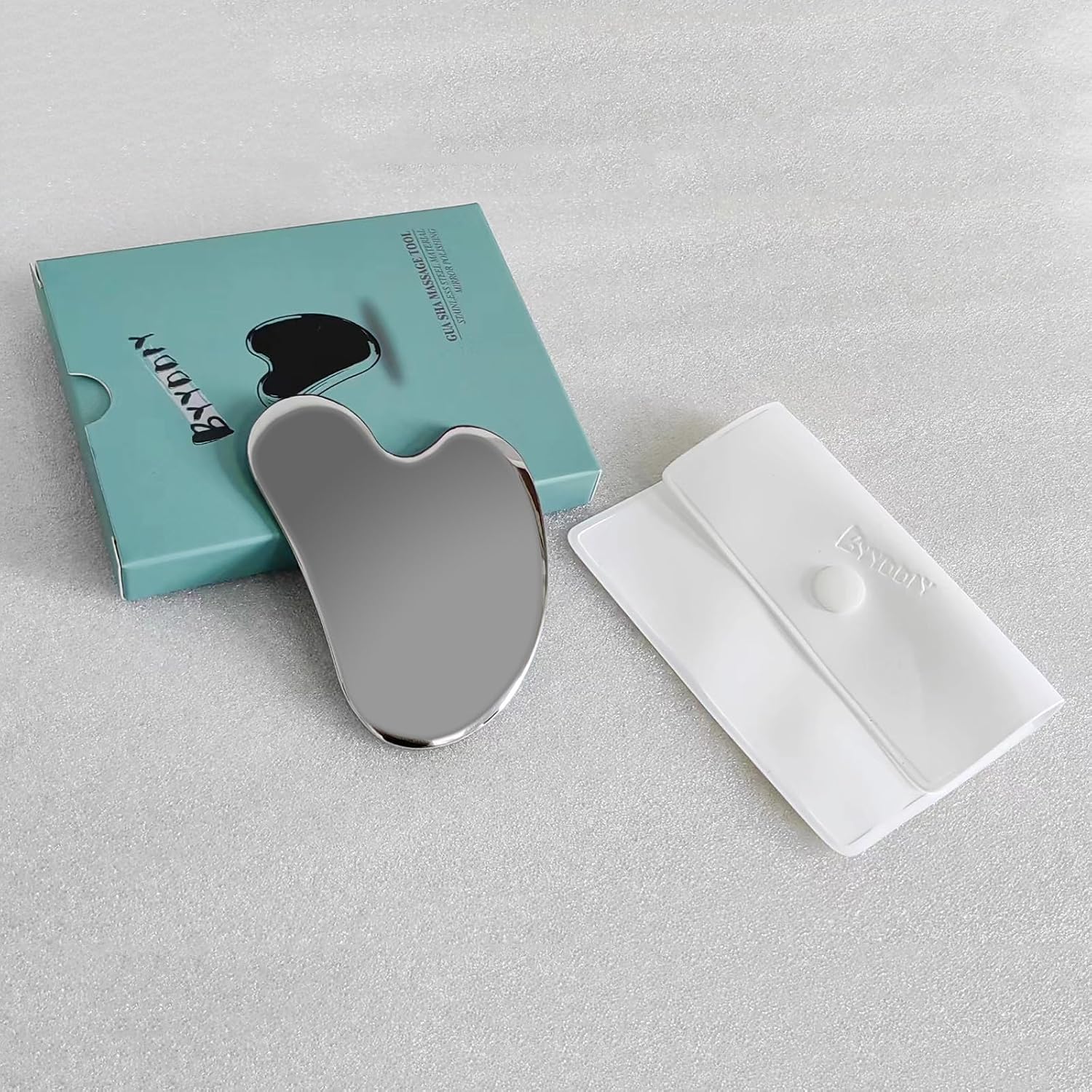 HERRAMIENTA FACIAL GUA SHA BYYDDIY ACERO INOXIDABLE SUPERFICIE ESFÉRICA - 3