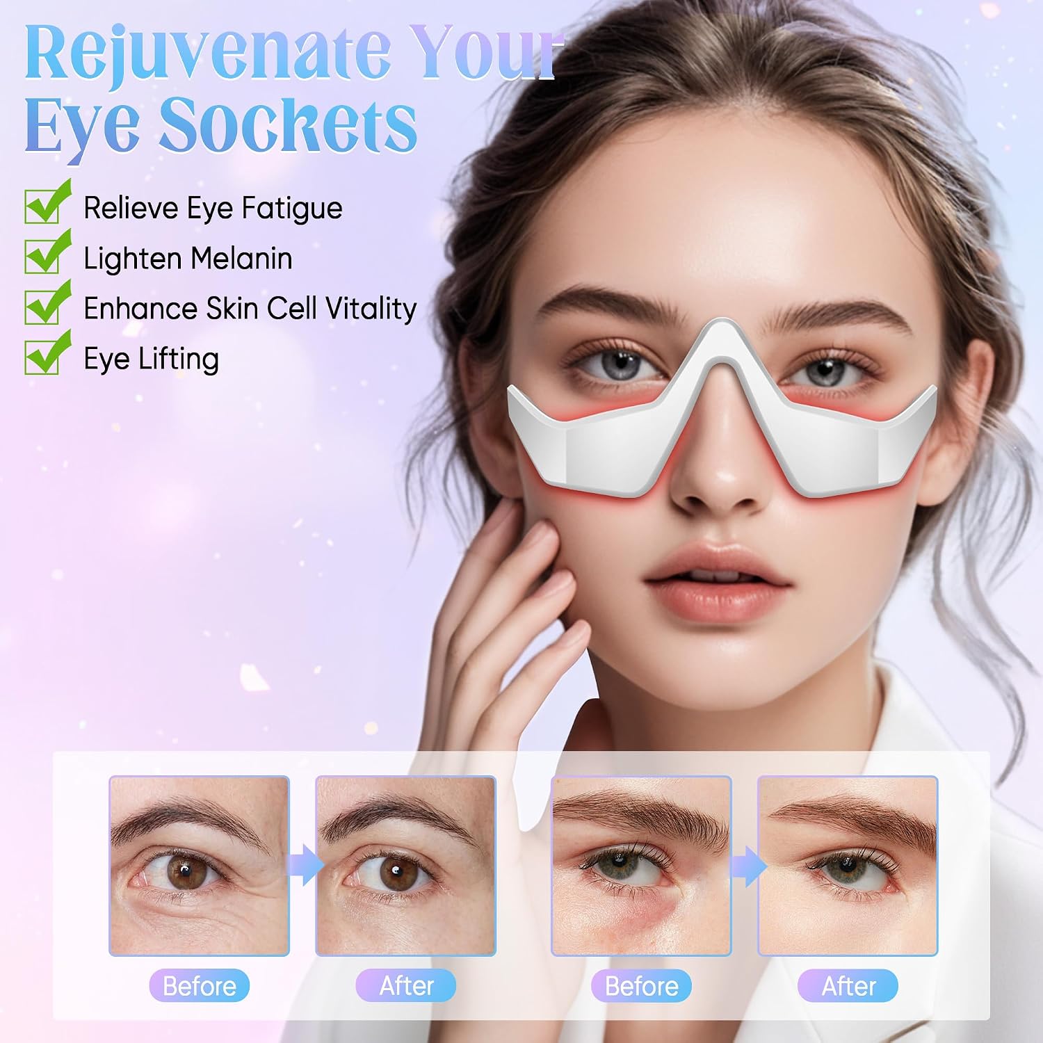 DISPOSITIVO DE TERAPIA DE LUZ PARA CONTORNO DE OJOS CELPACK BLANCO - 2