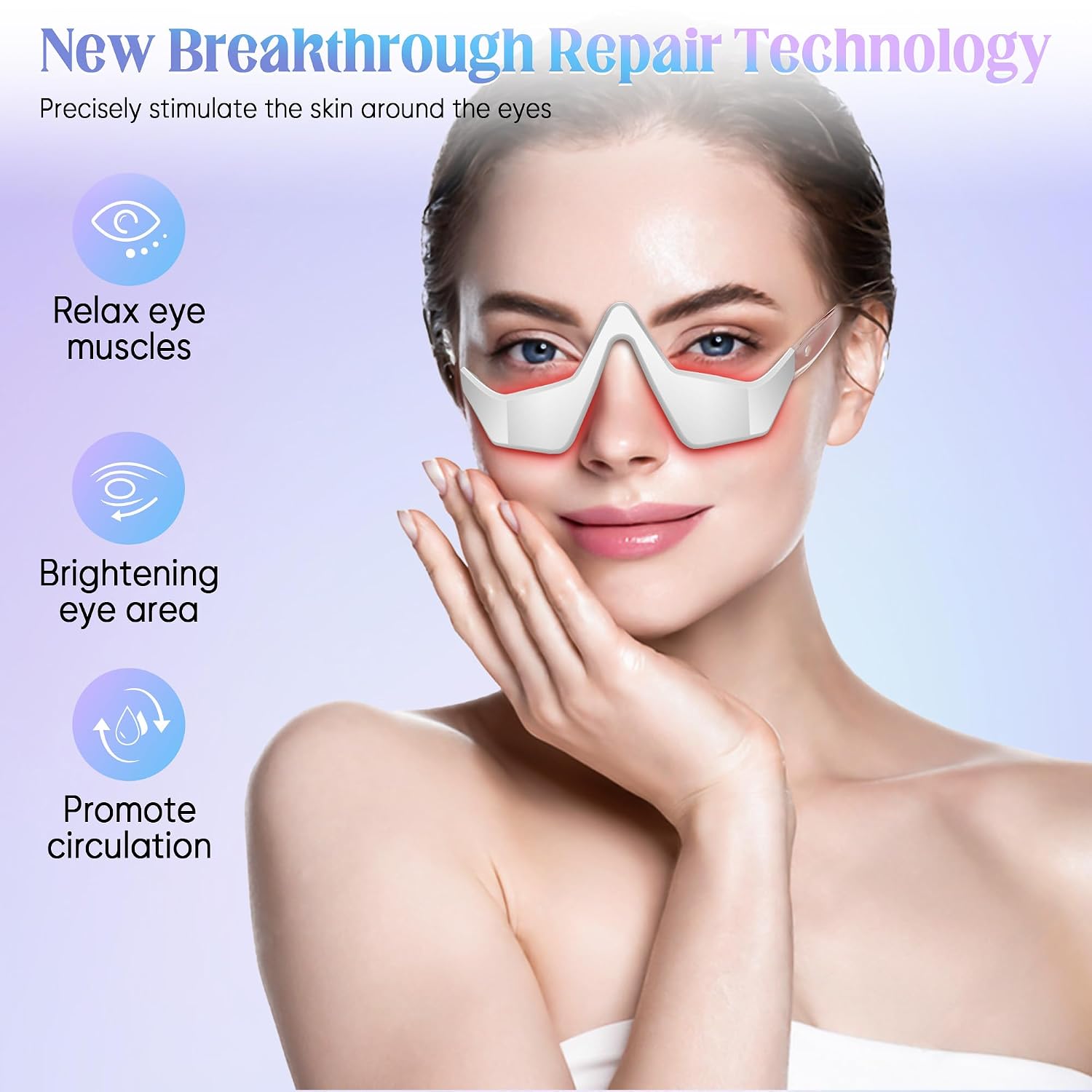 DISPOSITIVO DE TERAPIA DE LUZ PARA CONTORNO DE OJOS CELPACK BLANCO - 4