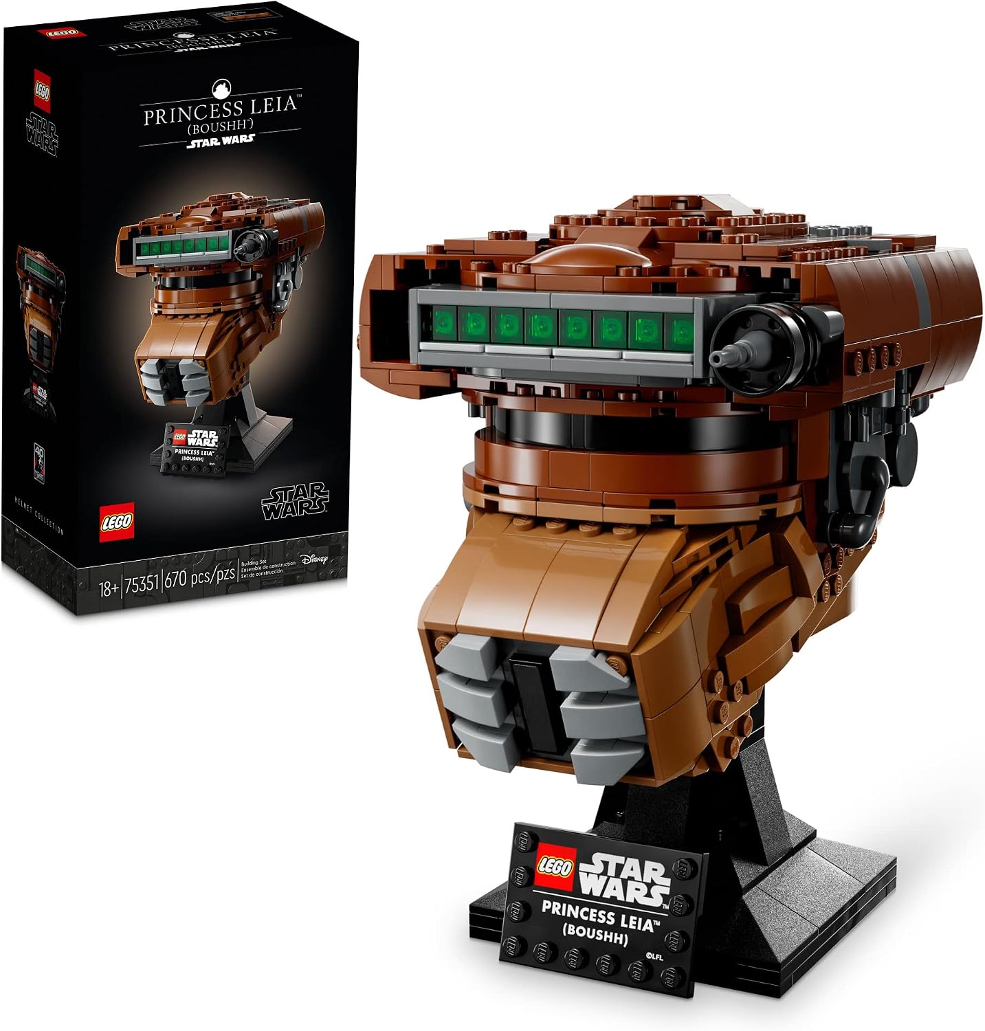 LEGO STAR WARS CASCO PRINCESA LEIA BOUSHH 75351 670 PIEZAS - 1