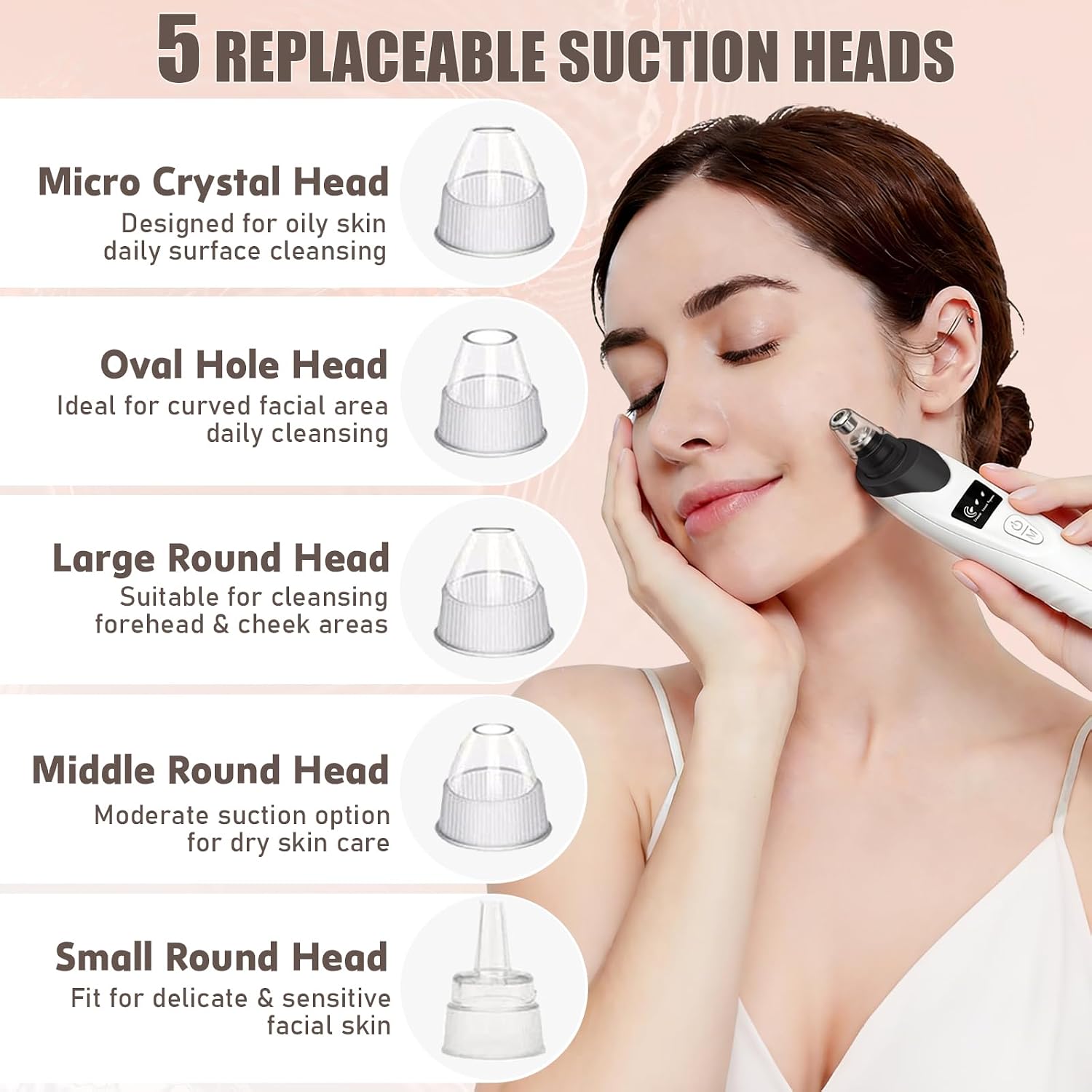 REMOVEDOR DE PUNTOS NEGROS GACKOKO BLACKHEAD REMOVER PORE VACUUM NEGRO - 5