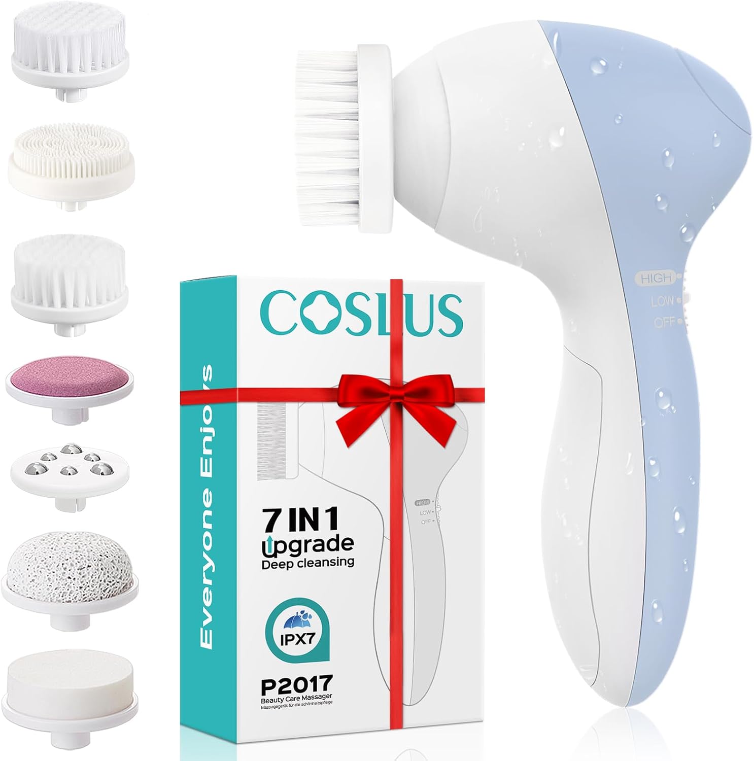 CEPILLO FACIAL LIMPIADOR COSLUS FBS-D AZUL - 1