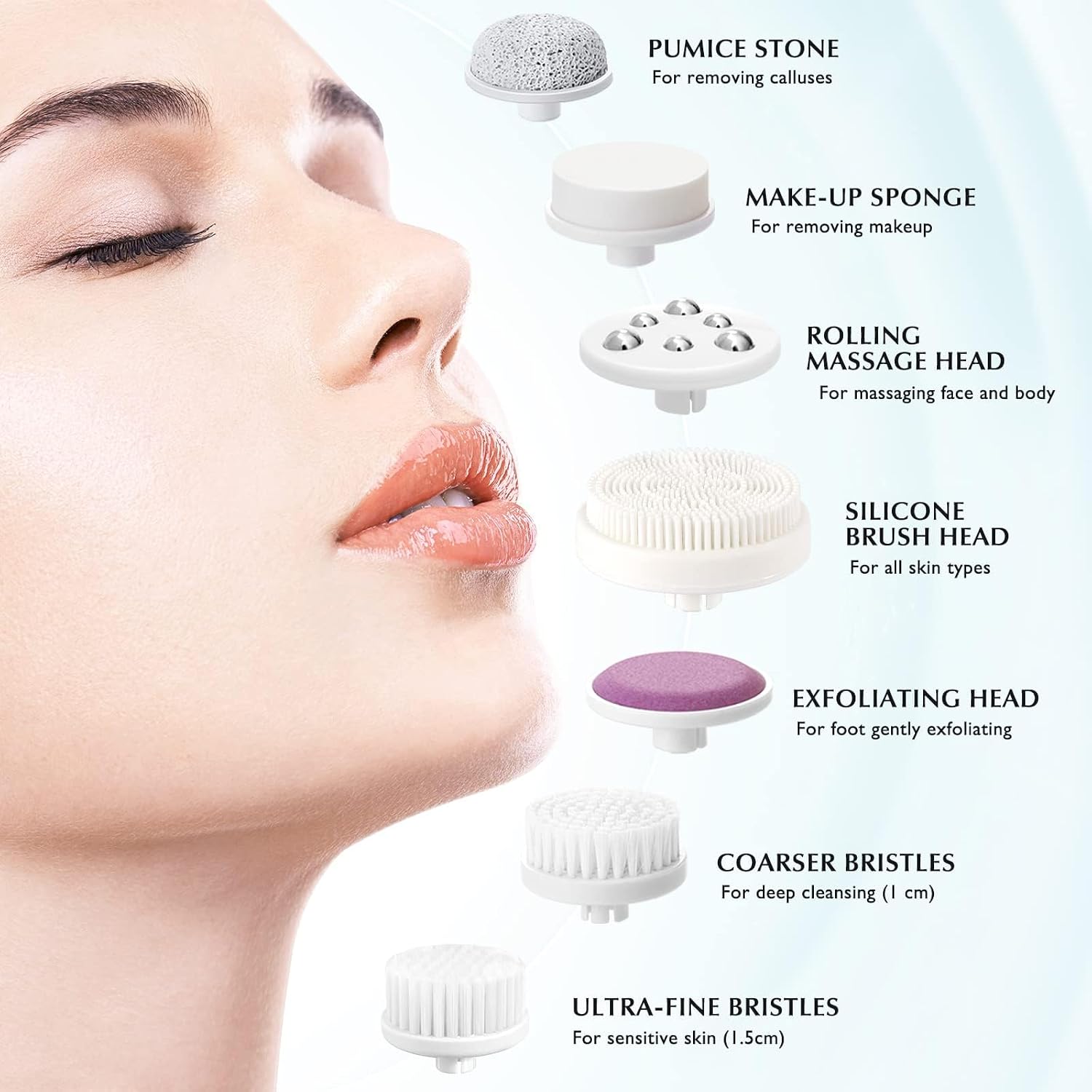 CEPILLO FACIAL LIMPIADOR COSLUS FBS-D AZUL - 4