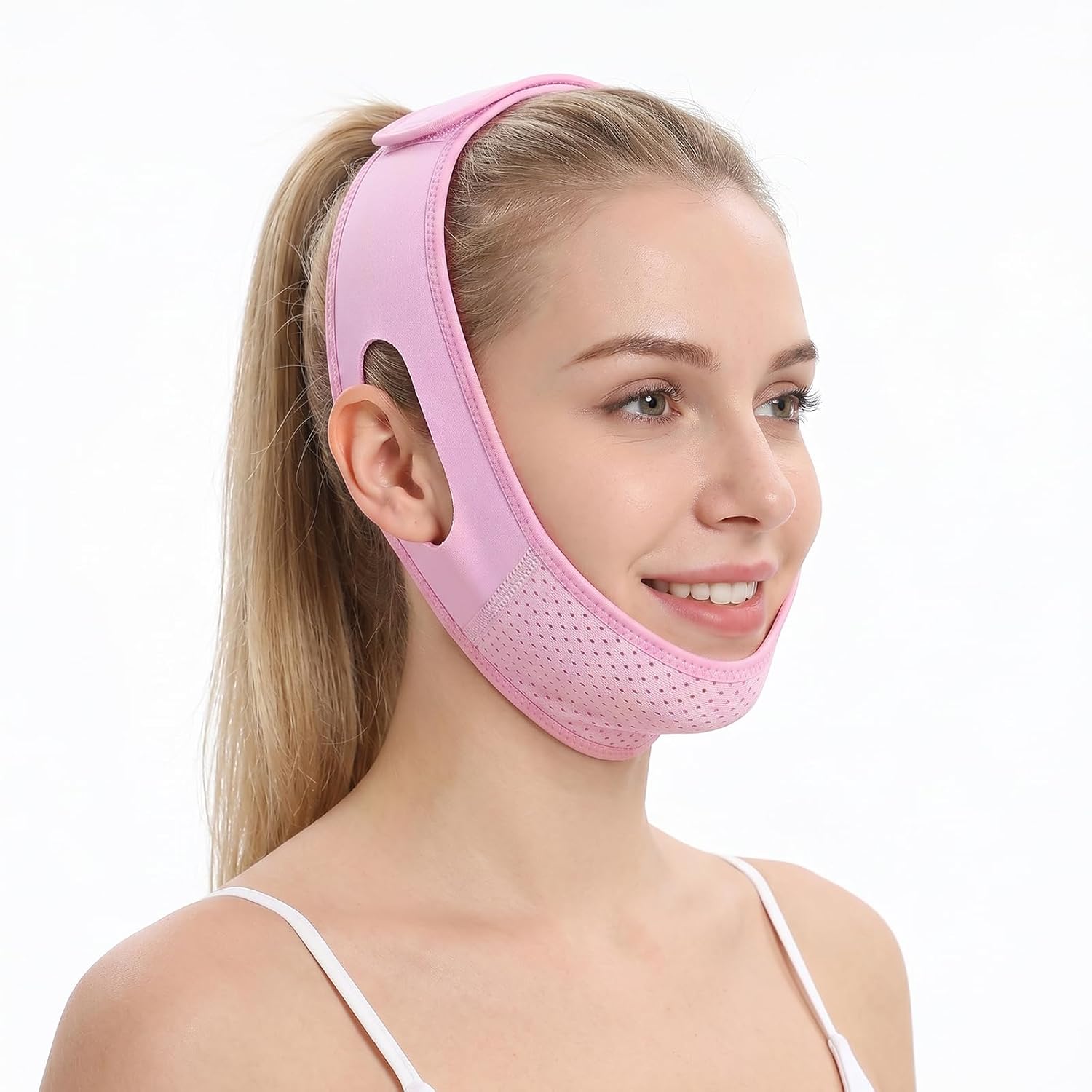 MASCARILLA FACIAL LIFTING V LINE REUTILIZABLE BOLEOUY ROSA - 1