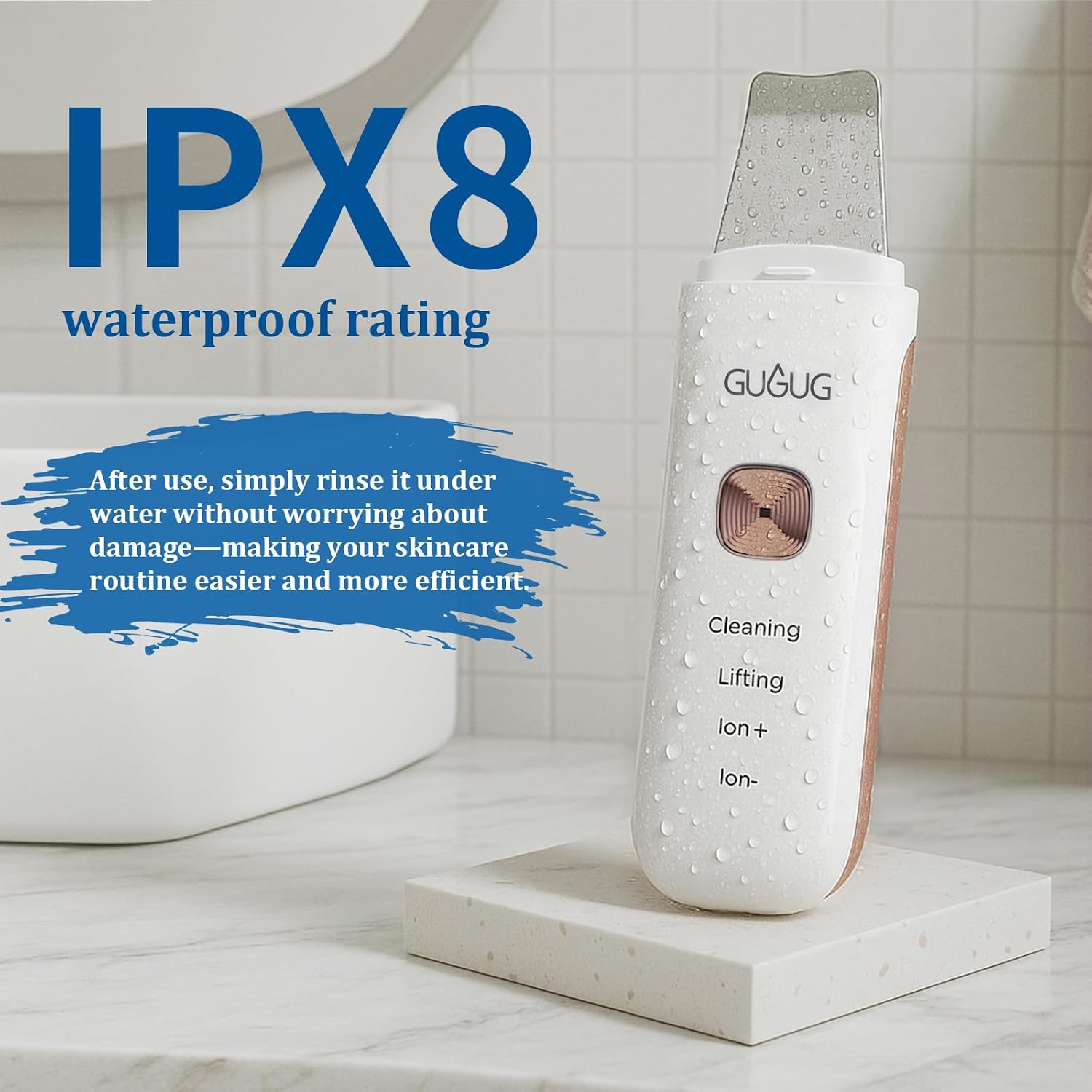 LIMPIADOR FACIAL IMPERMEABLE GUGUG SKIN SCRUBBER 4 EN 1 - 2