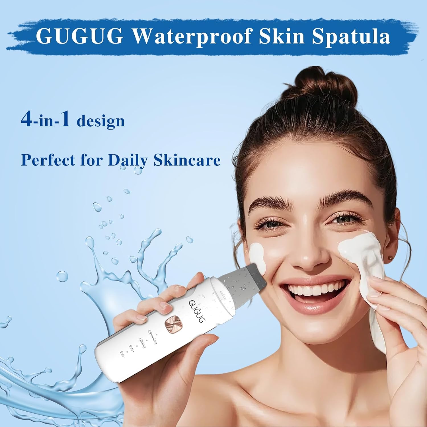 LIMPIADOR FACIAL IMPERMEABLE GUGUG SKIN SCRUBBER 4 EN 1 - 3