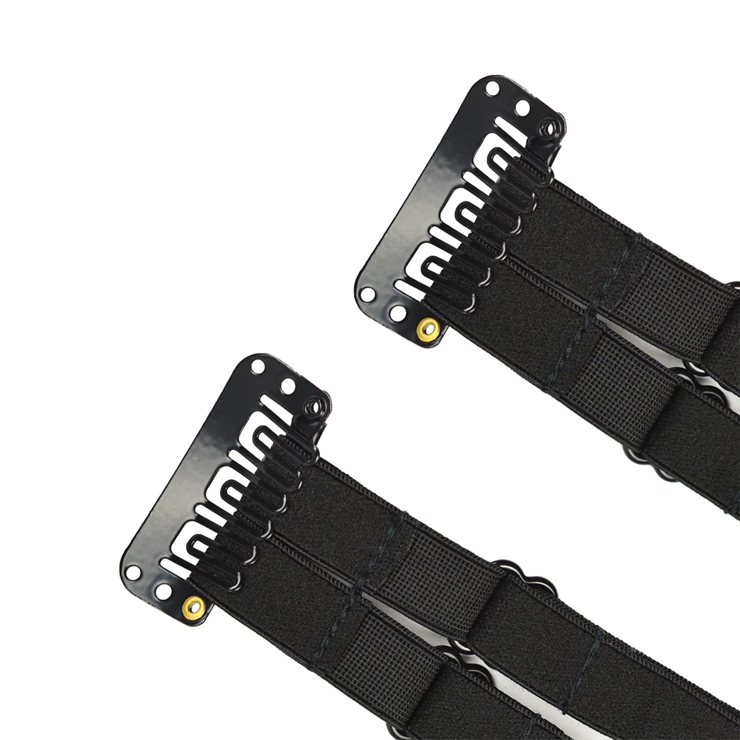 BANDAS FACIALES YTBYT CON CLIPS AJUSTABLES 24CM NEGRO DOBLE - 5