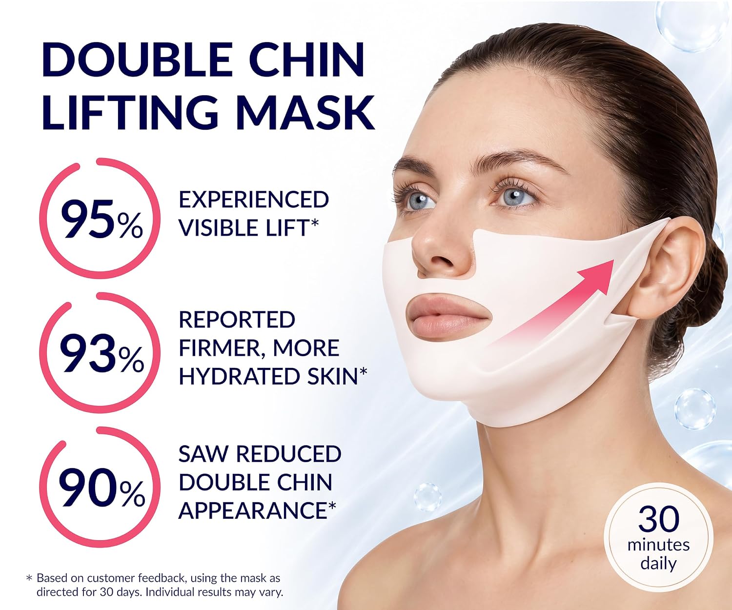 MASCARILLA FACIAL STYLIA MAXILIFT V-LINE CON COLÁGENO Y ÁCIDO HIALURÓNICO 10 UNIDADES - 2