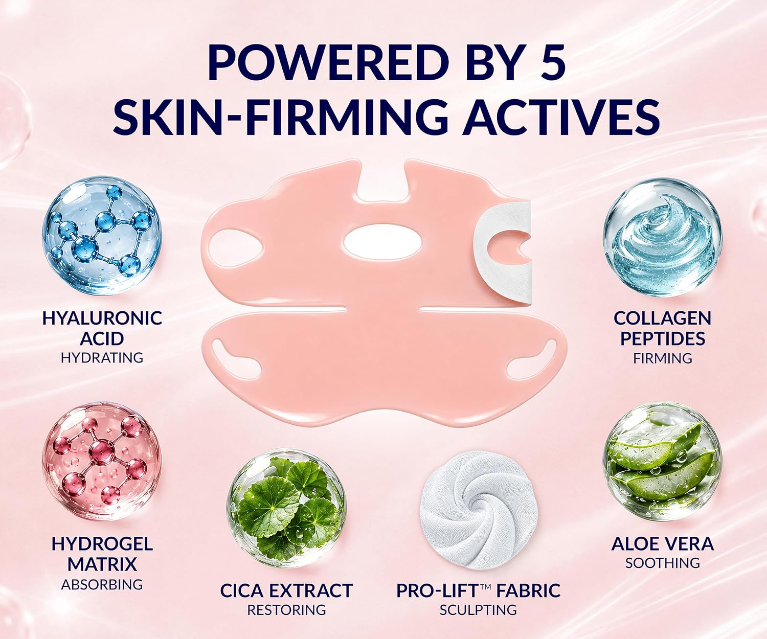 MASCARILLA FACIAL STYLIA MAXILIFT V-LINE CON COLÁGENO Y ÁCIDO HIALURÓNICO 10 UNIDADES - 4