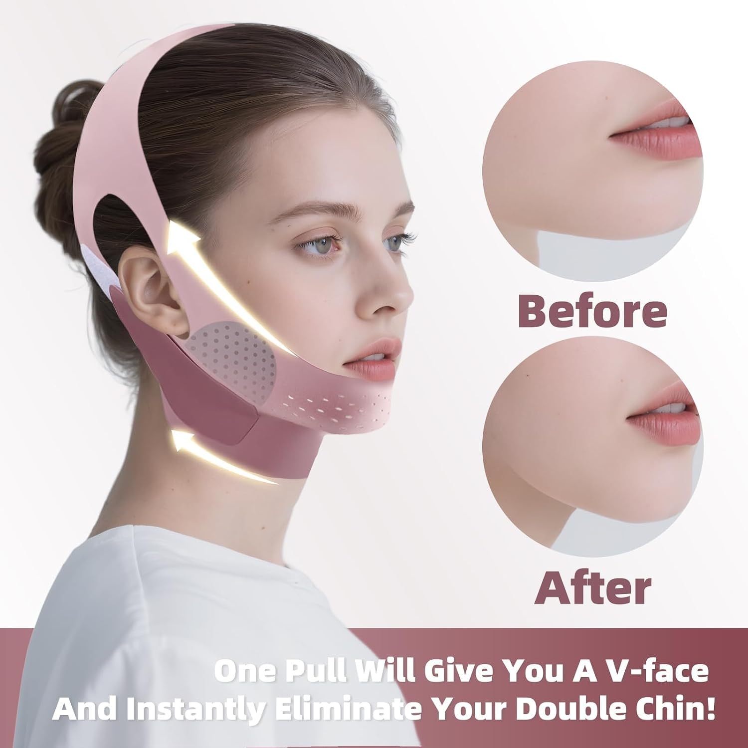 ACCESORIO DE CONTORNO FACIAL JINTION GRAPHENE V-LINE PARA CUELLO Y MANDÍBULA - 3