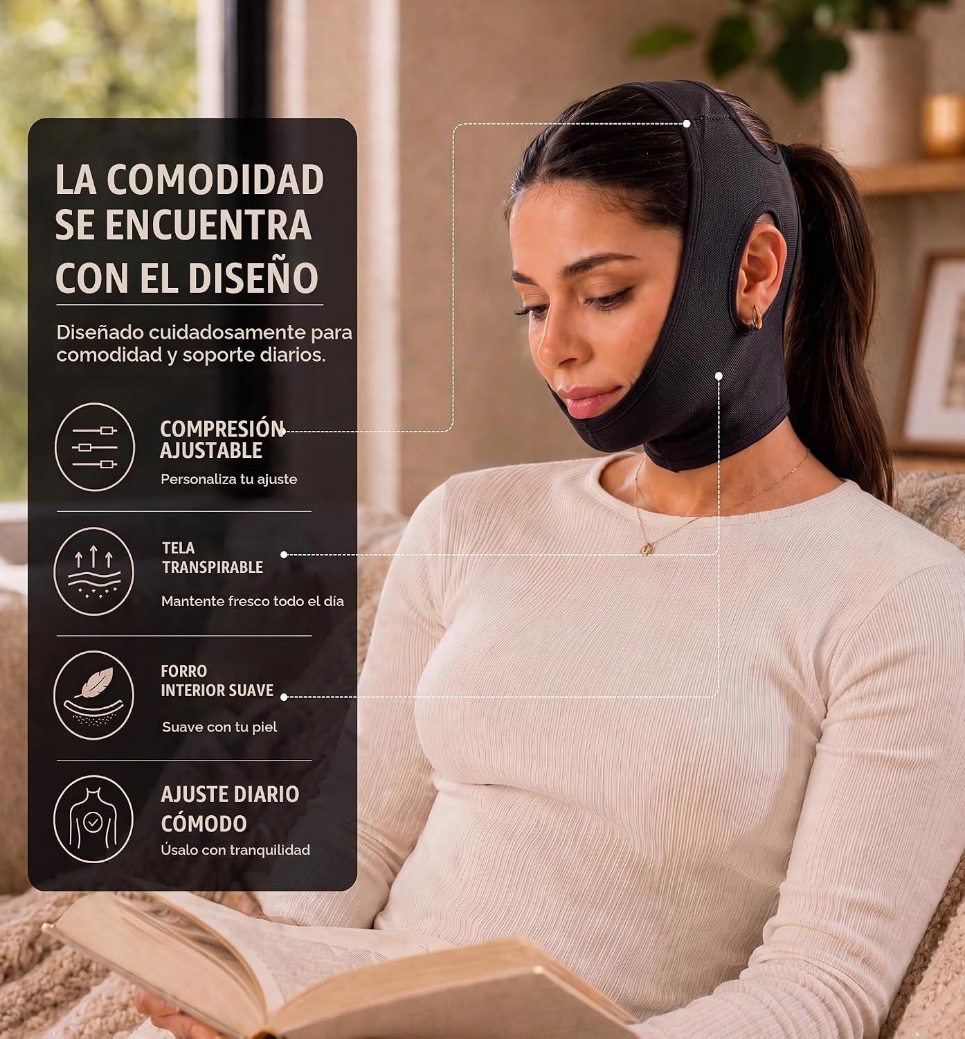FAJA PARA MENTÓN SHAPE CONCEPT 301 COMPRESIÓN ALTA - 5