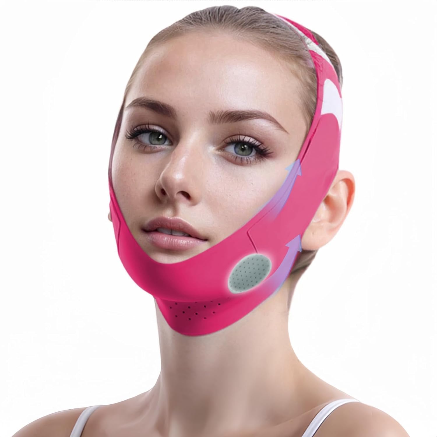 MASCARILLA PARA MENTÓN ROWMATE GRAPHENE V-LINE ROJA MEDIANA - 1