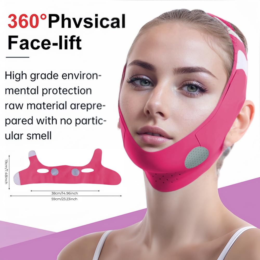 MASCARILLA PARA MENTÓN ROWMATE GRAPHENE V-LINE ROJA MEDIANA - 5