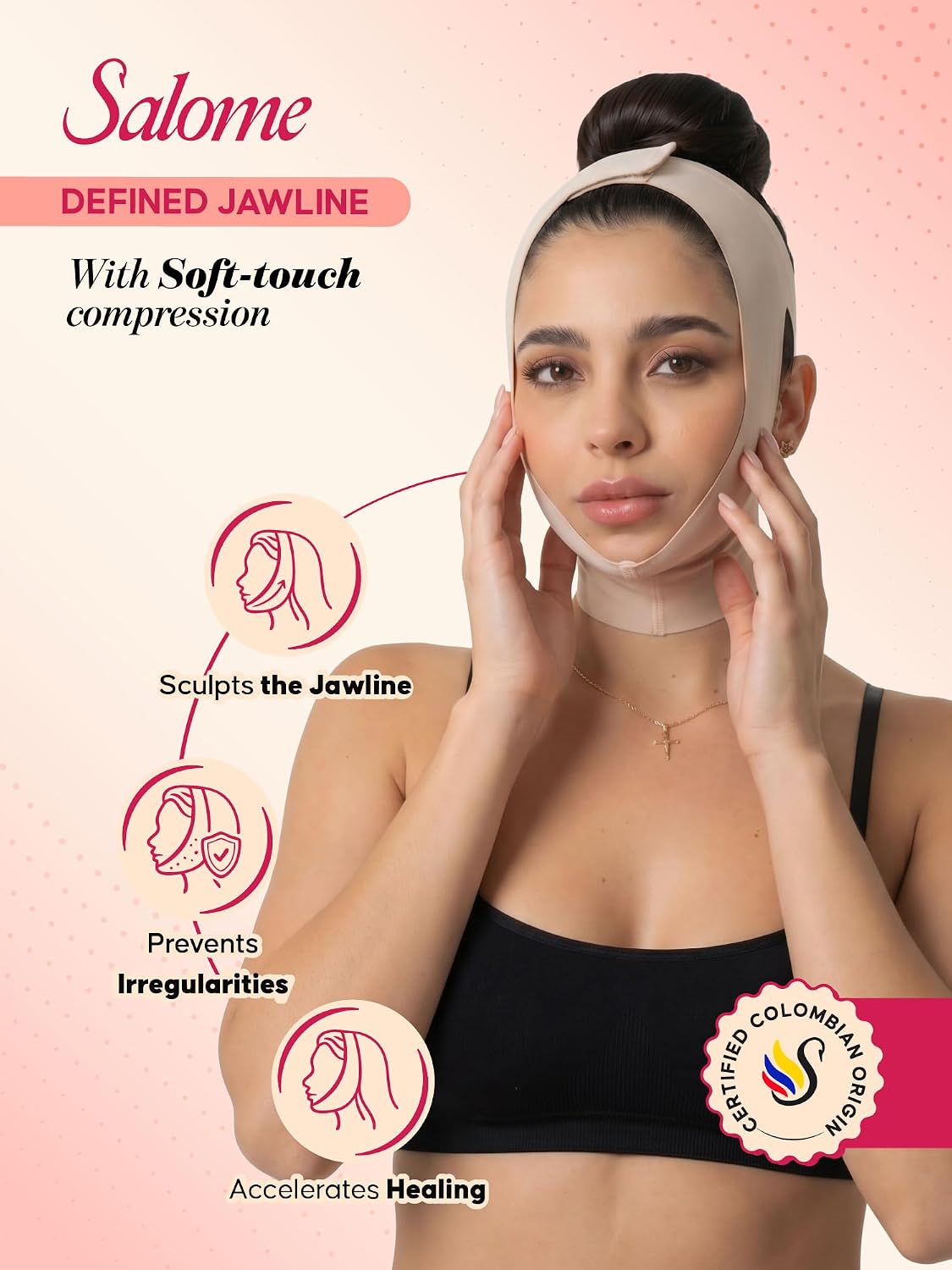 FAJA MENTONERA PARA PAPADA FAJAS SALOME BEIGE - 2