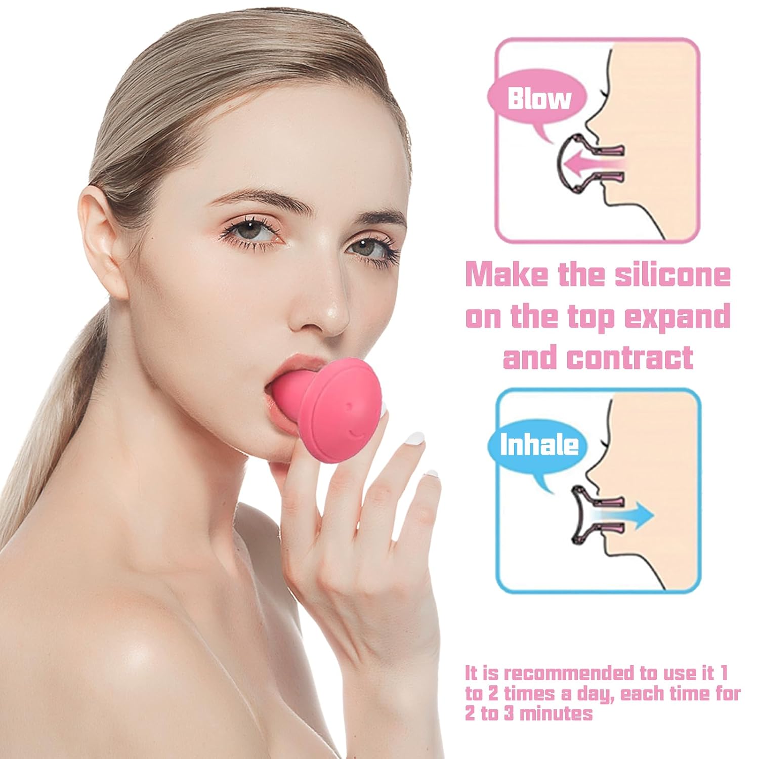 EJERCITADOR FACIAL Y MANDÍBULA HAIOLORPRO 3 PIEZAS PARA TONIFICAR Y REDUCIR PAPADA - 4