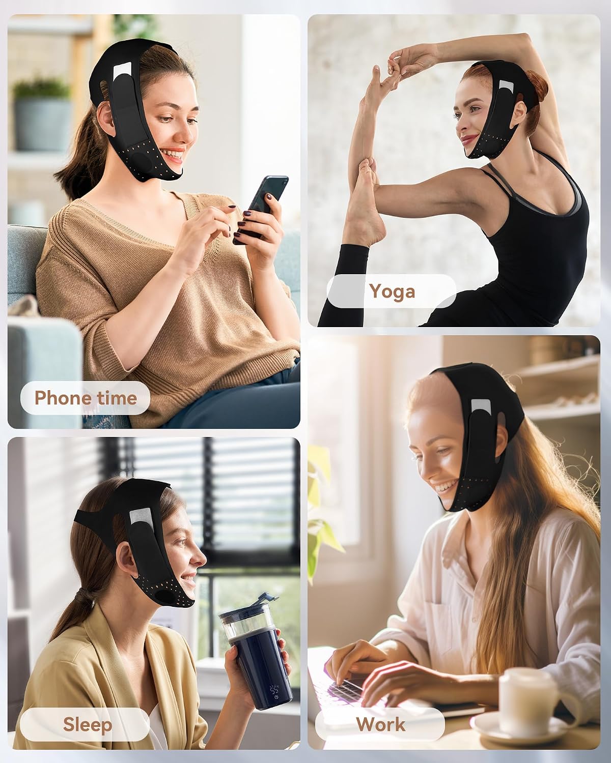 CINTA FACIAL DE SILICONA JUSMORE PARA CONTORNO V REUSABLE - 2