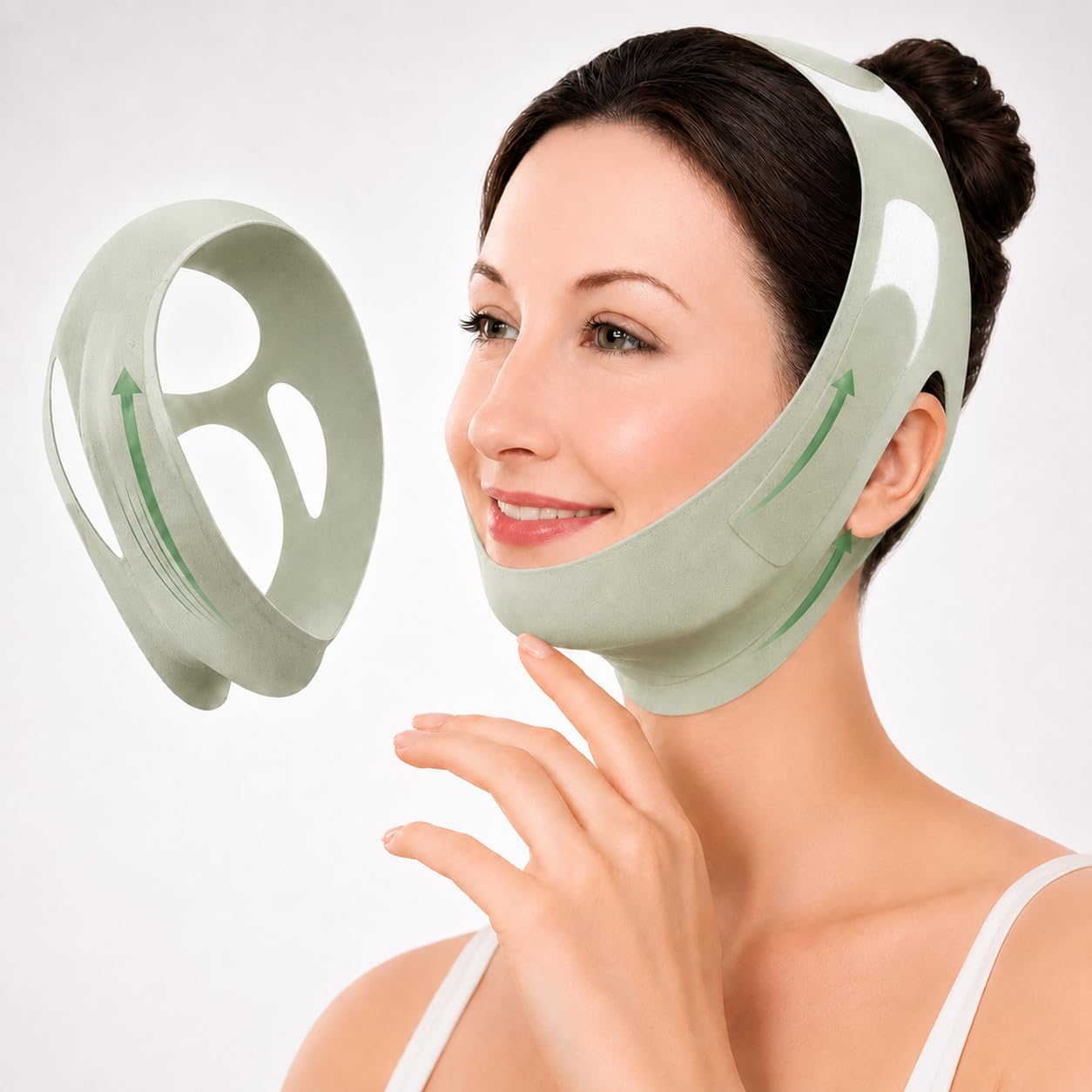 MASCARILLA V-LINE PARA MENTÓN FORPEER AJUSTABLE PARA REDUCCIÓN DE PAPADA Y MODELADO DE MANDÍBULA - 1