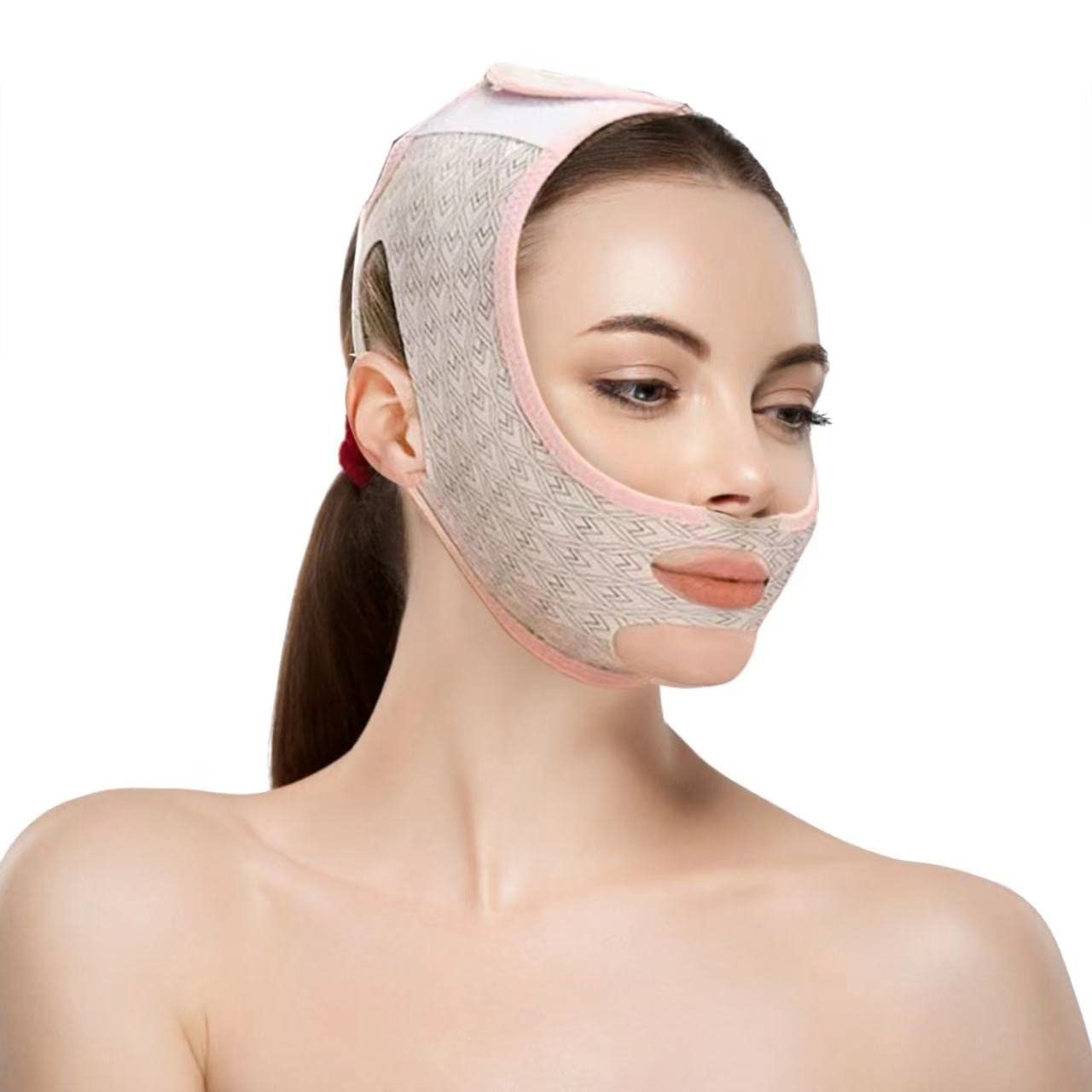 MASCARILLA FACIAL MOLDEADORA MZLUWM PARA REDUCCIÓN DE PAPADA Y LIFTING FACIAL - 1