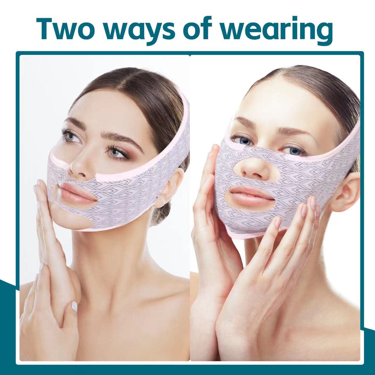 MASCARILLA FACIAL MOLDEADORA MZLUWM PARA REDUCCIÓN DE PAPADA Y LIFTING FACIAL - 2