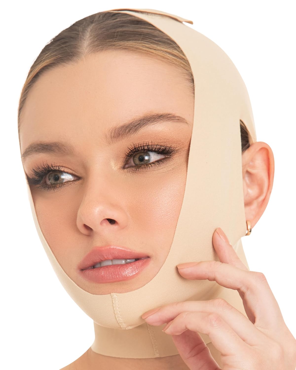 MENTONERA POSTQUIRÚRGICA FACIAL MD L BEIGE PACK 2 - 5