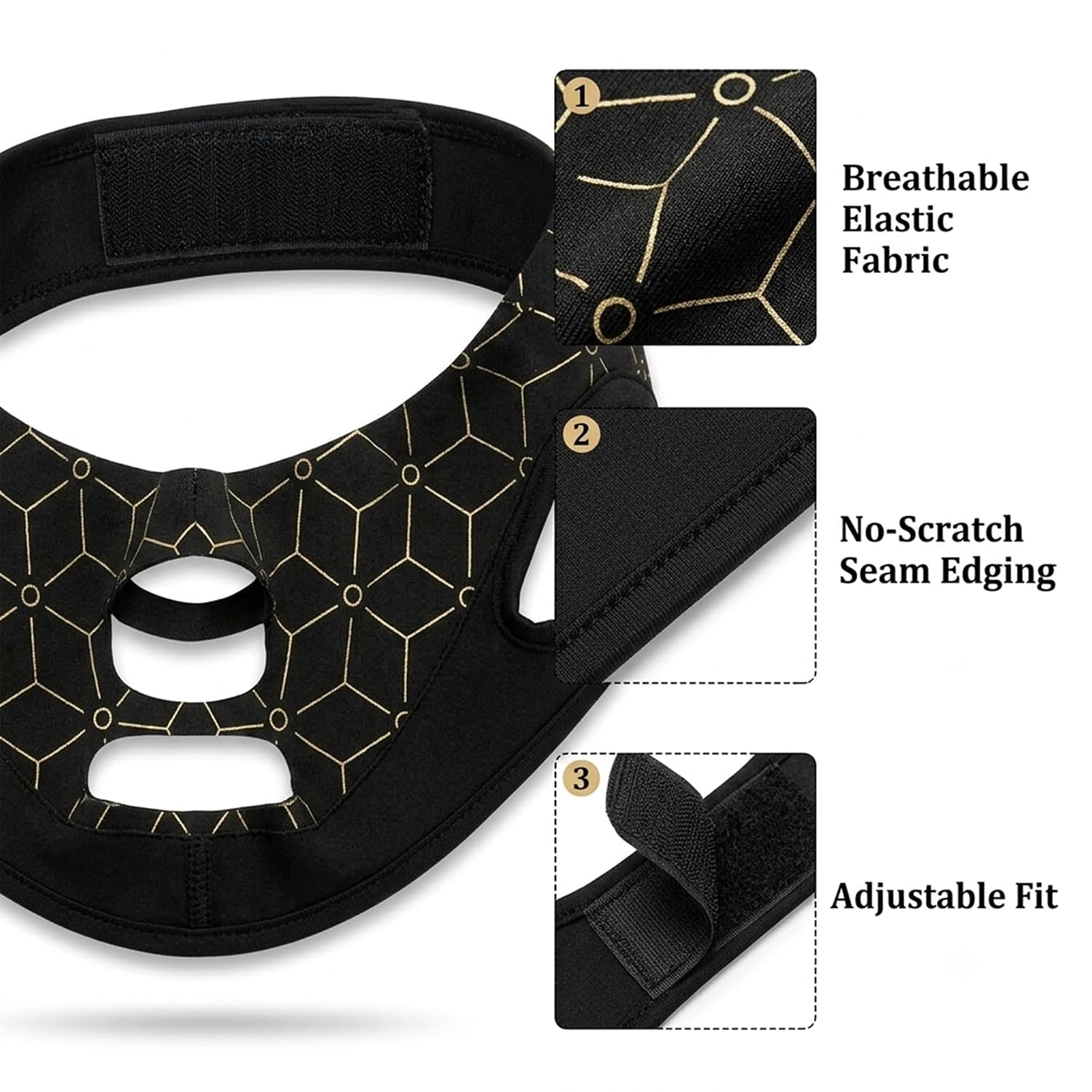 REDUCTOR DE PAPADA REUTILIZABLE AIMERY PARA MUJER CON AJUSTE V LINE - 3
