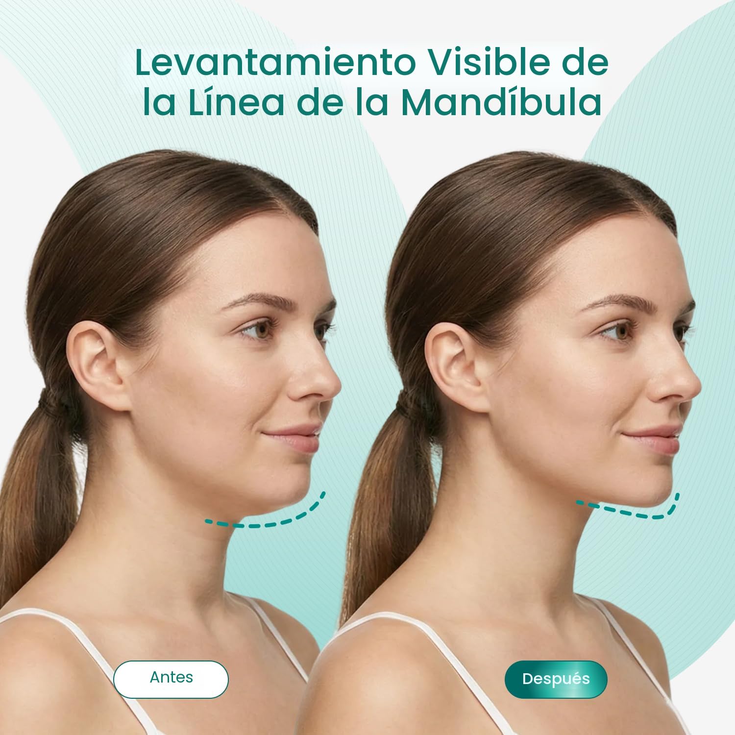MASCARILLA FACIAL PLANTIFIQUE V-LINE PARA LIFTING DE PAPADA 5 UNIDADES - 2