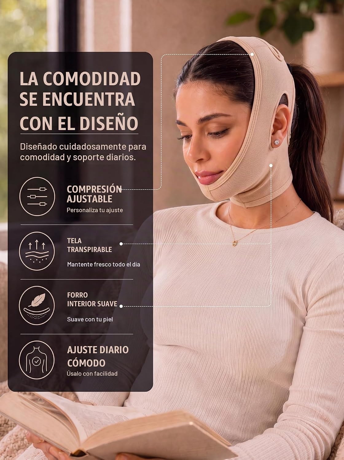 FAJA DE SOPORTE PARA MENTÓN SHAPE CONCEPT 301 COMPRESIÓN ALTA - 5