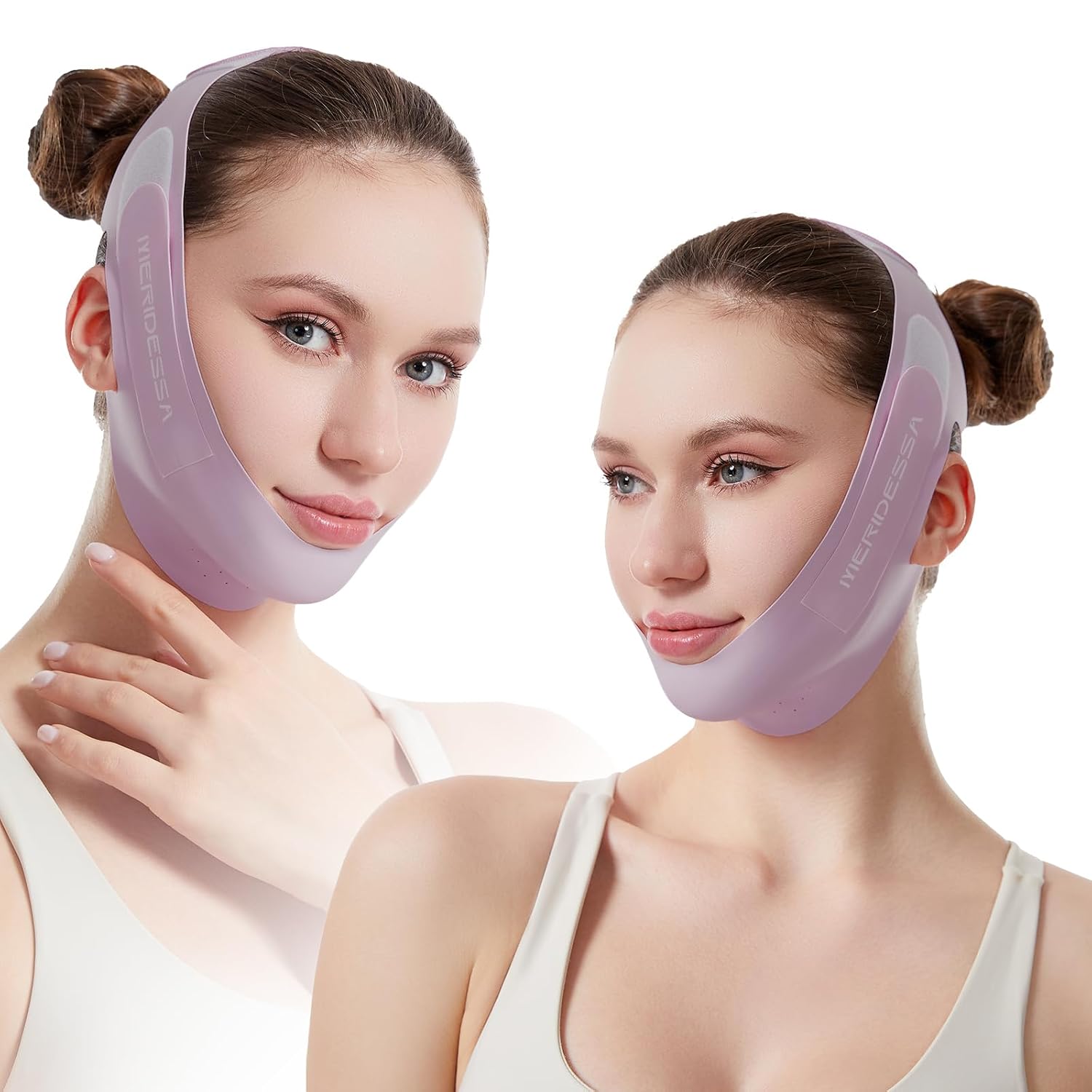 MASCARILLA FACIAL LIFTING MERIDESSA V-LIFT PRO V-LINE MORADA - 1