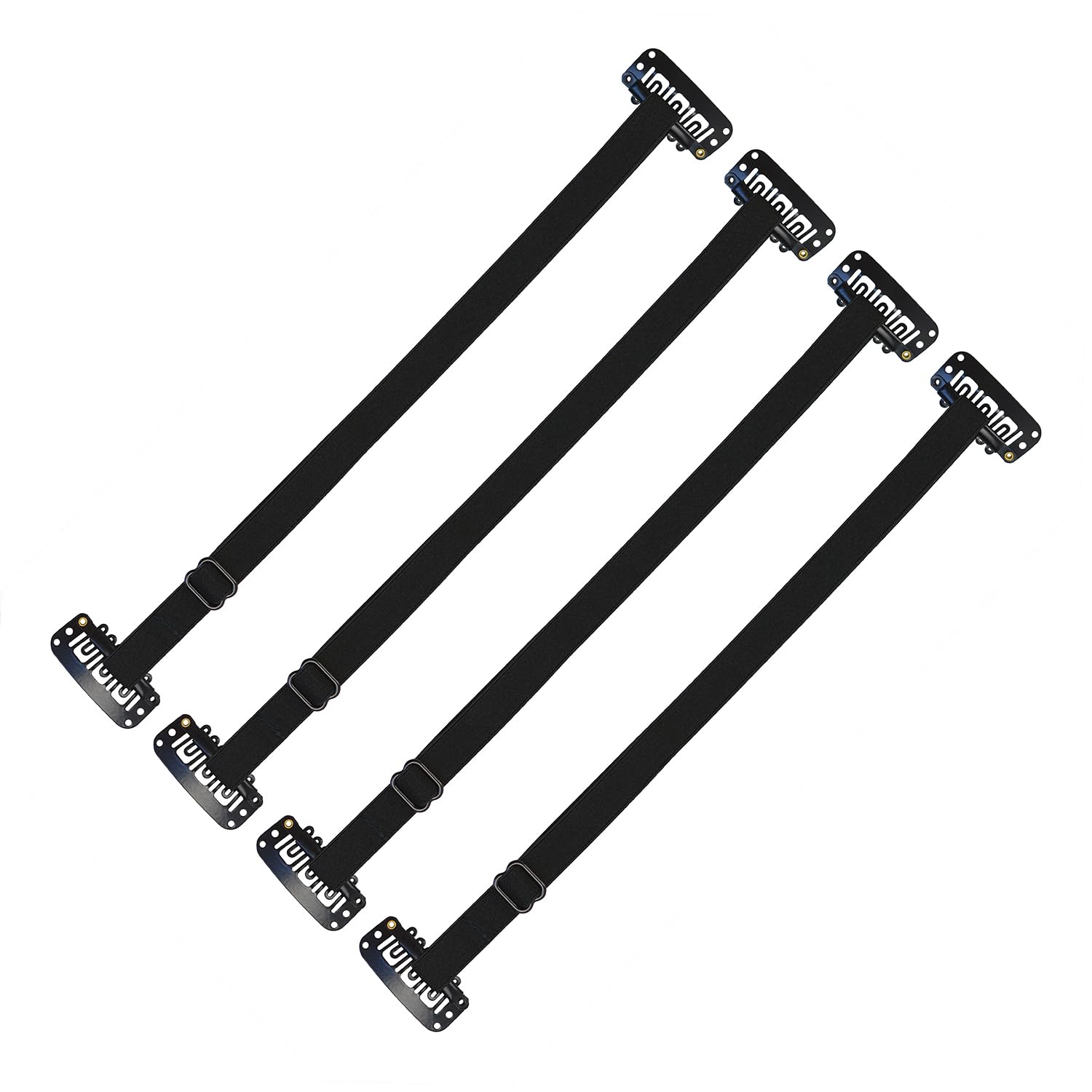 BANDAS FACIALES YTBYT CON CLIPS AJUSTABLES 24 CM NEGRO - 1