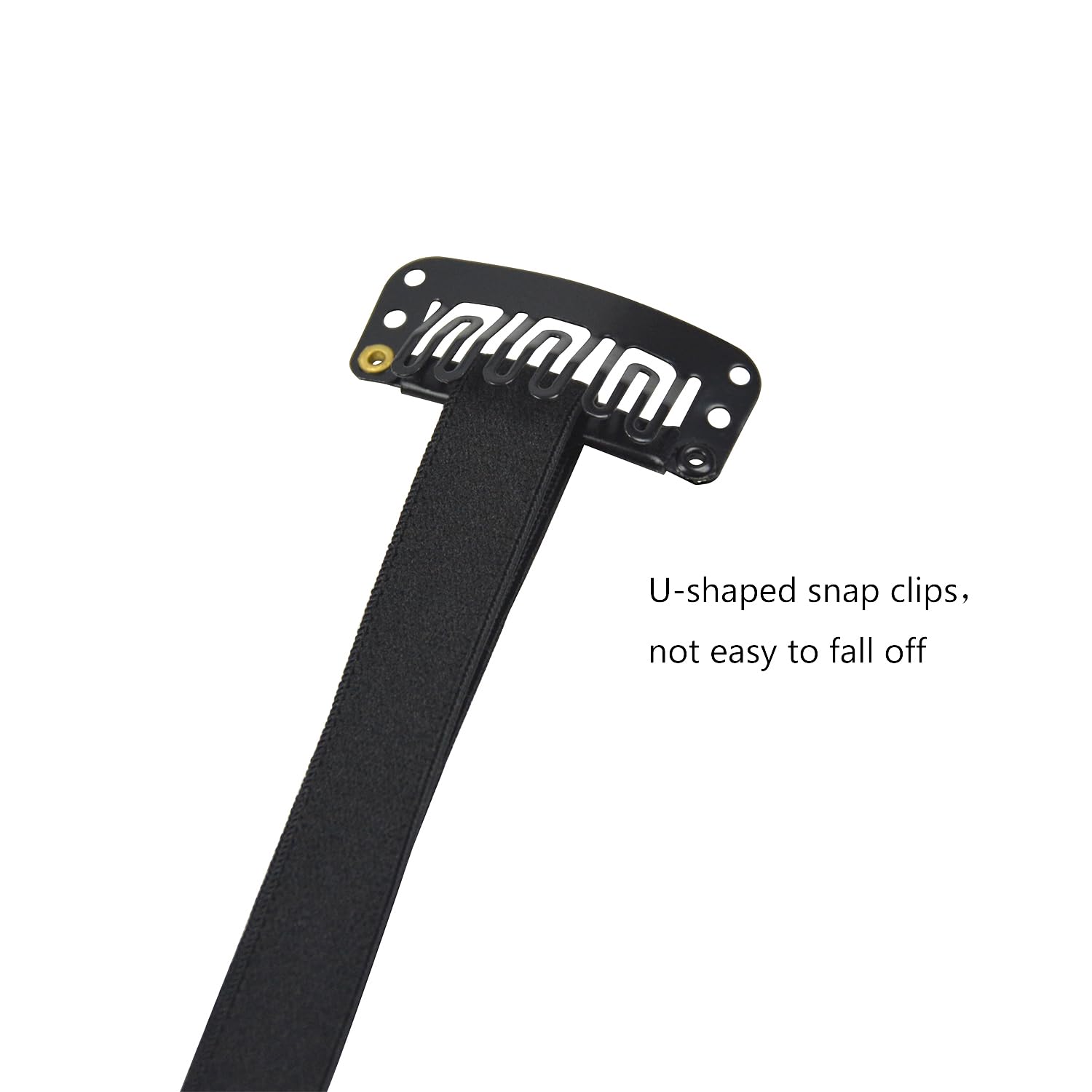 BANDAS FACIALES YTBYT CON CLIPS AJUSTABLES 24 CM NEGRO - 4