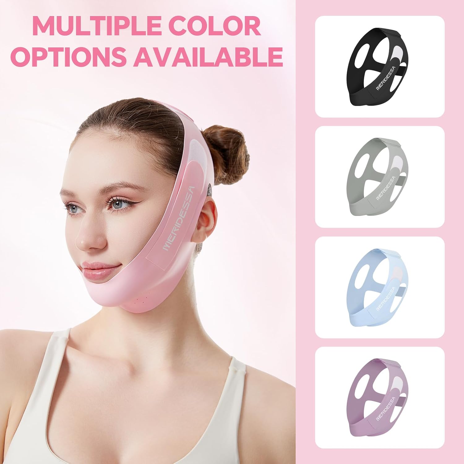 MASCARILLA FACIAL LIFTING V-LIFT PRO MERIDESSA ROSA - 2