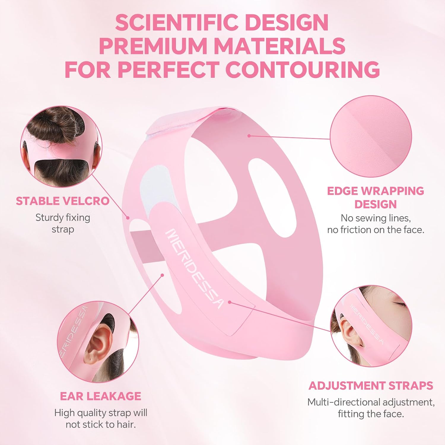 MASCARILLA FACIAL LIFTING V-LIFT PRO MERIDESSA ROSA - 4