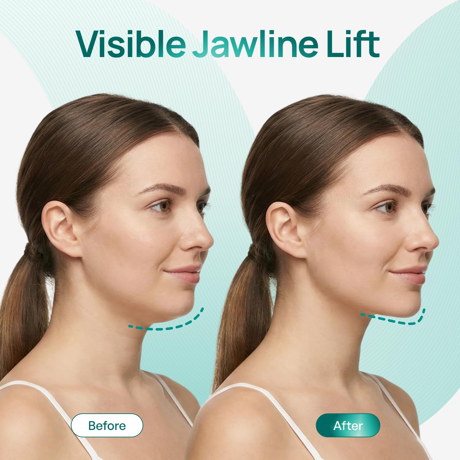 MASCARILLA FACIAL PLANTIFIQUE V-LINE CON ÁCIDO HIALURÓNICO Y ALOE VERA 20 UNIDADES - 2
