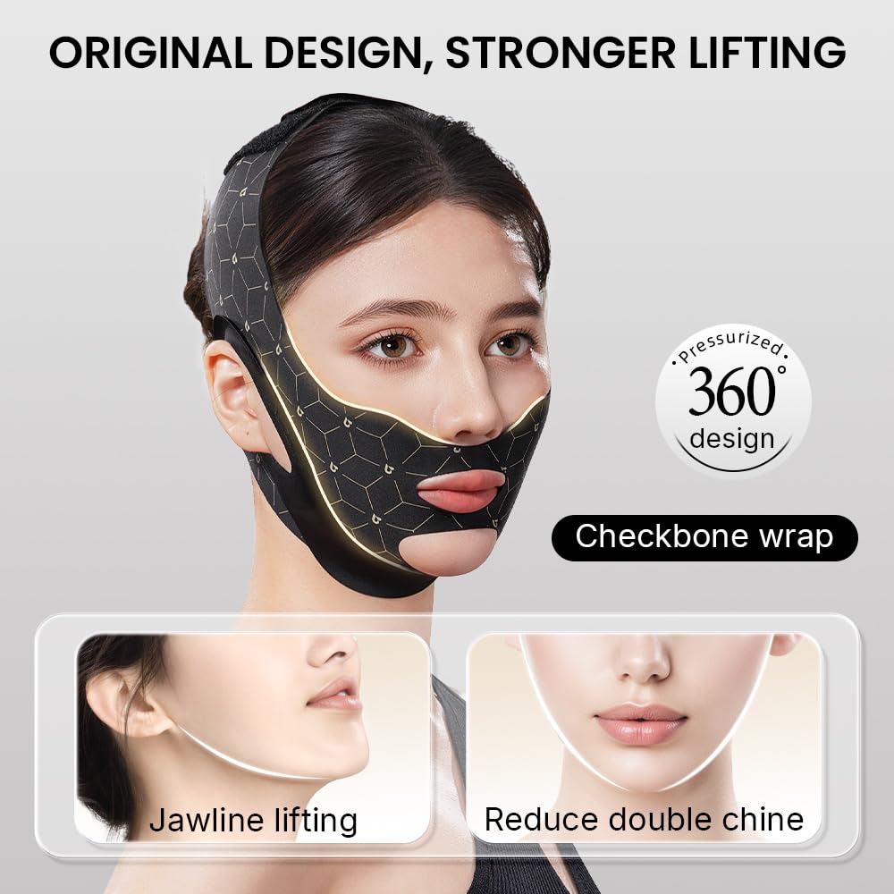 REDUCTOR DE PAPADA CRYSLORA CINTA FACIAL LIFTING AJUSTABLE - 2