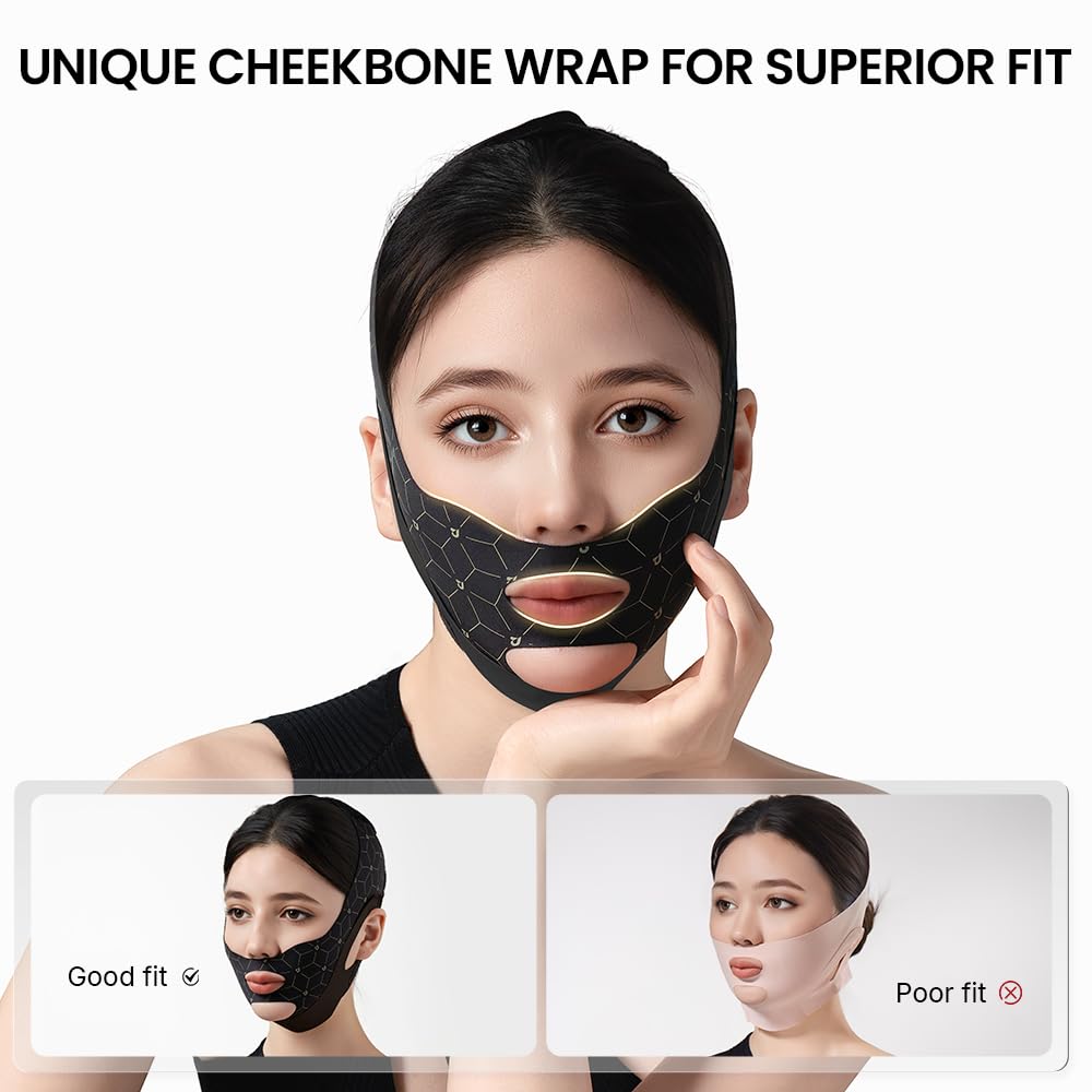 REDUCTOR DE PAPADA CRYSLORA CINTA FACIAL LIFTING AJUSTABLE - 4