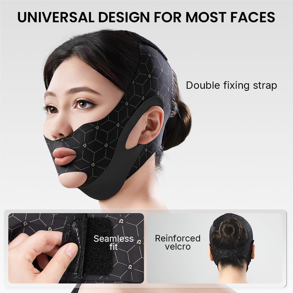 REDUCTOR DE PAPADA CRYSLORA CINTA FACIAL LIFTING AJUSTABLE - 5