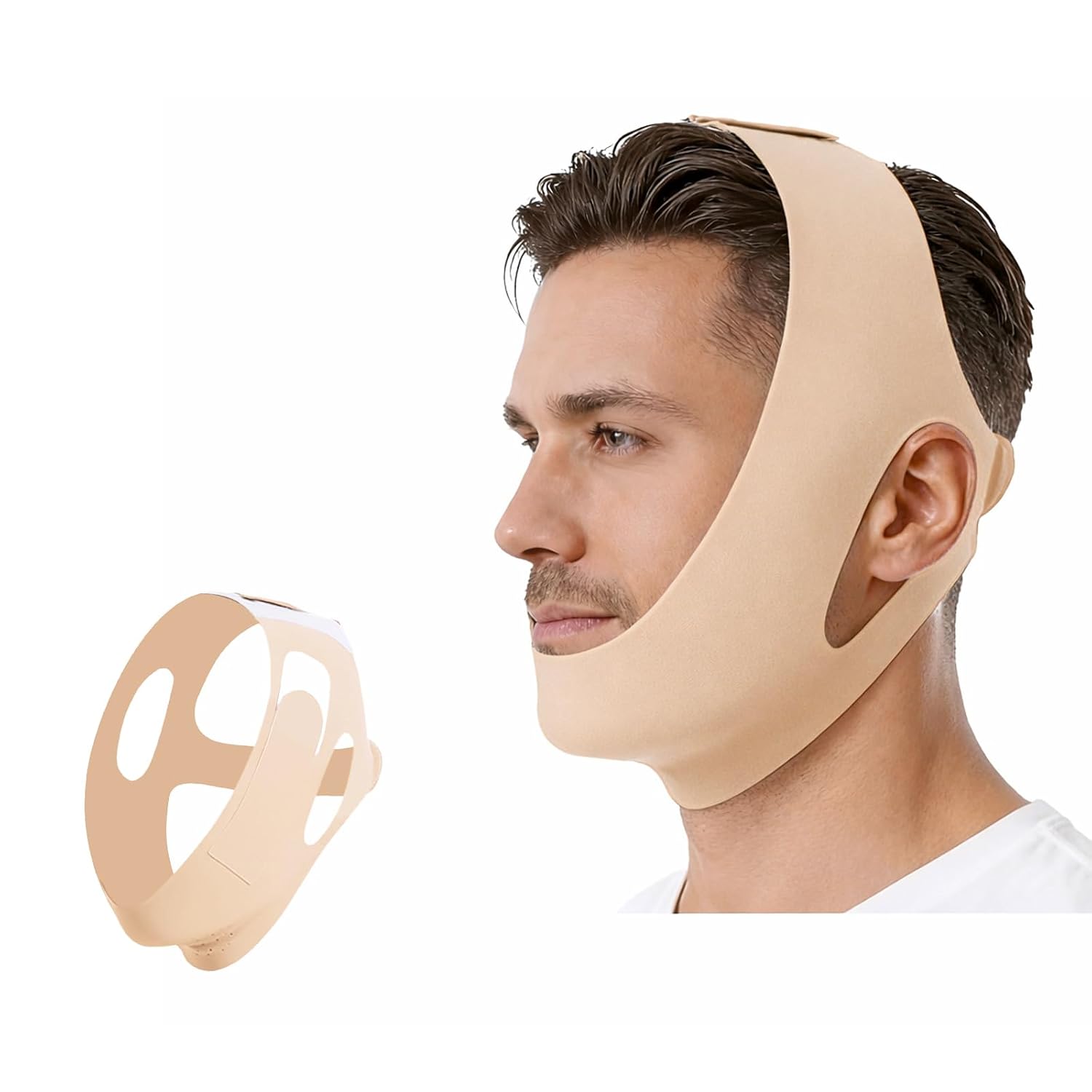 FAJA FACIAL COLLAGEN FACE SCULPT WRAP GRAVIGLOW BEIGE 1 UNIDAD - 1